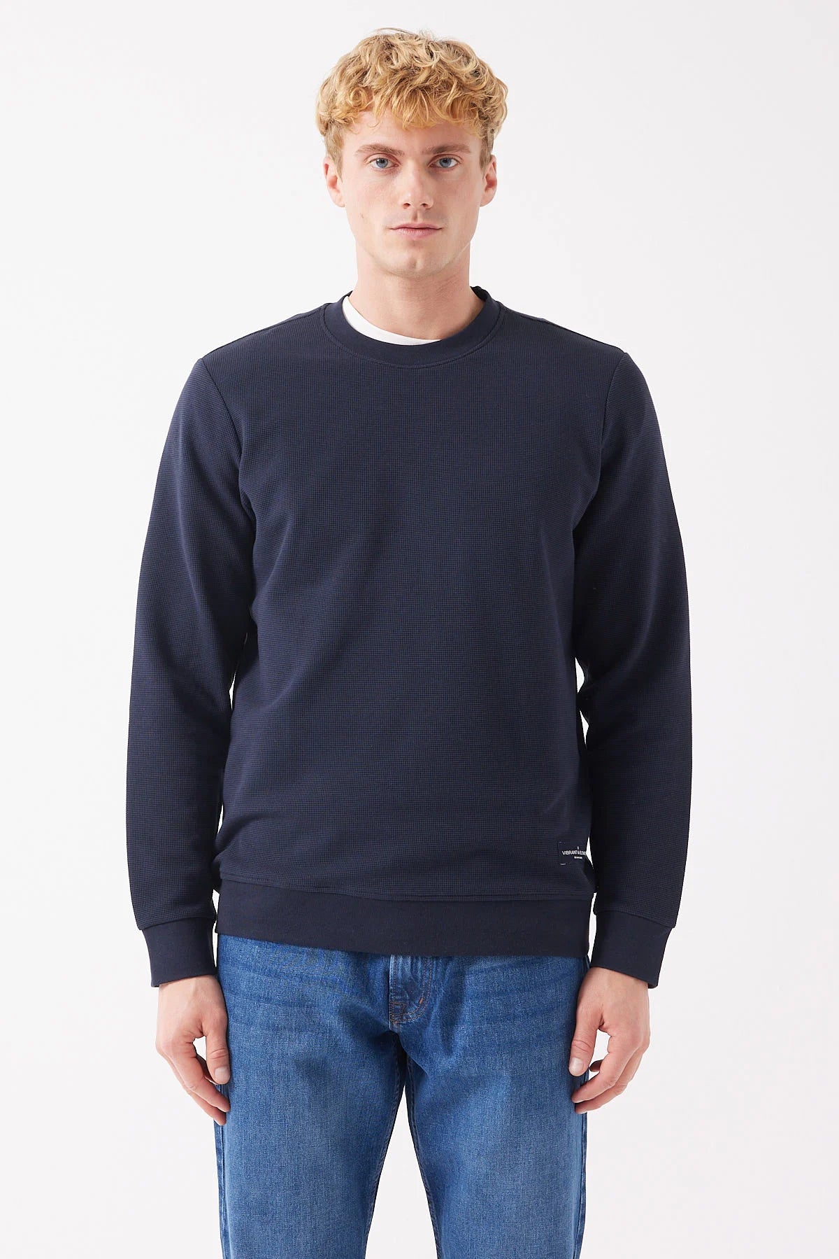 Men's Basic Ribbed Sweatshirt