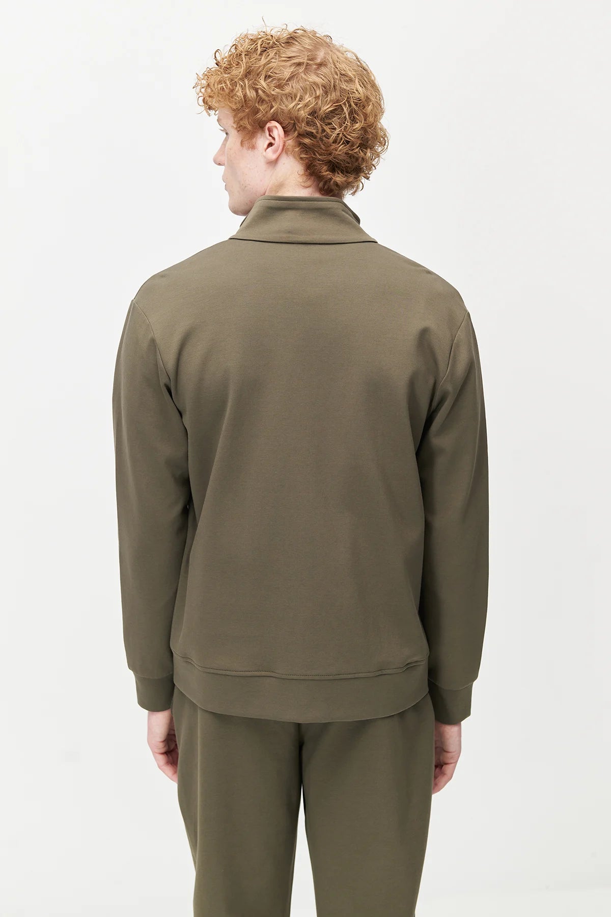 Men's Stand-Up Collar Zip-Up Sweatshirt