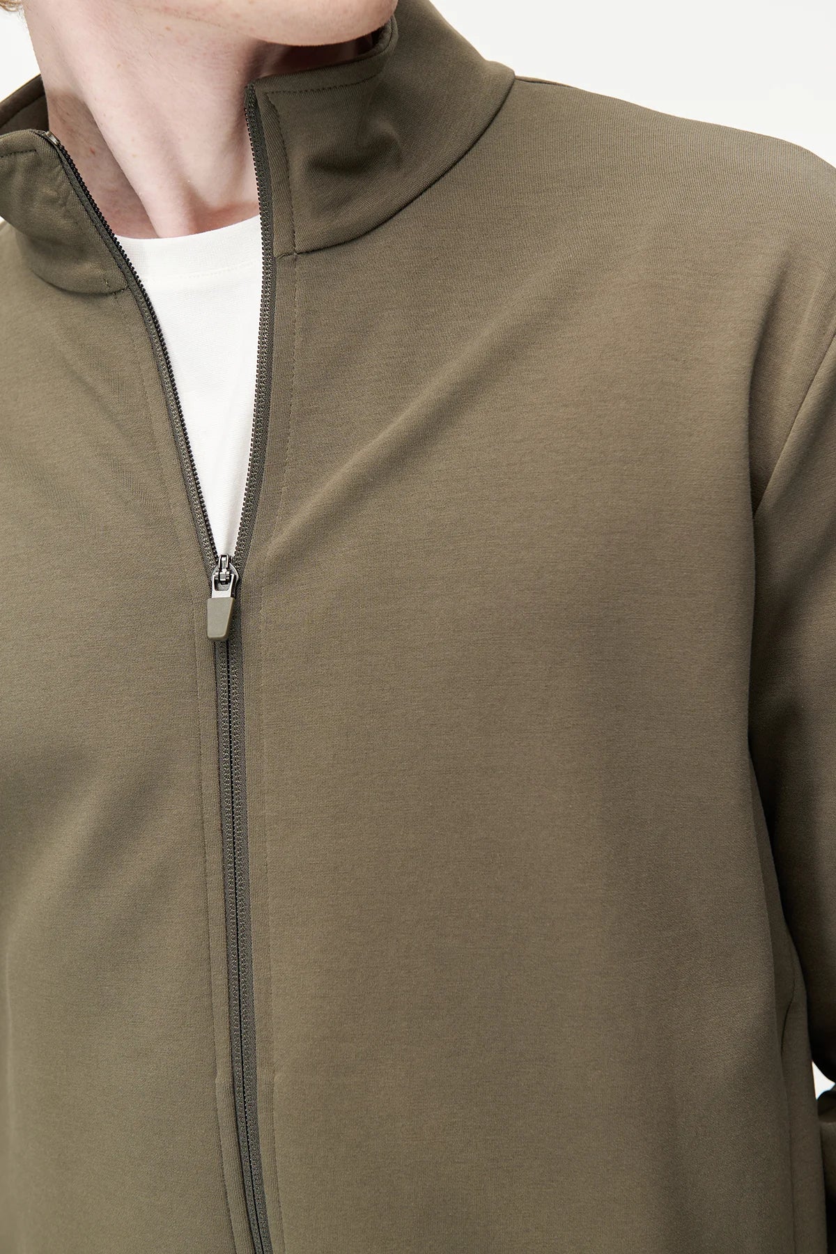 Men's Stand-Up Collar Zip-Up Sweatshirt