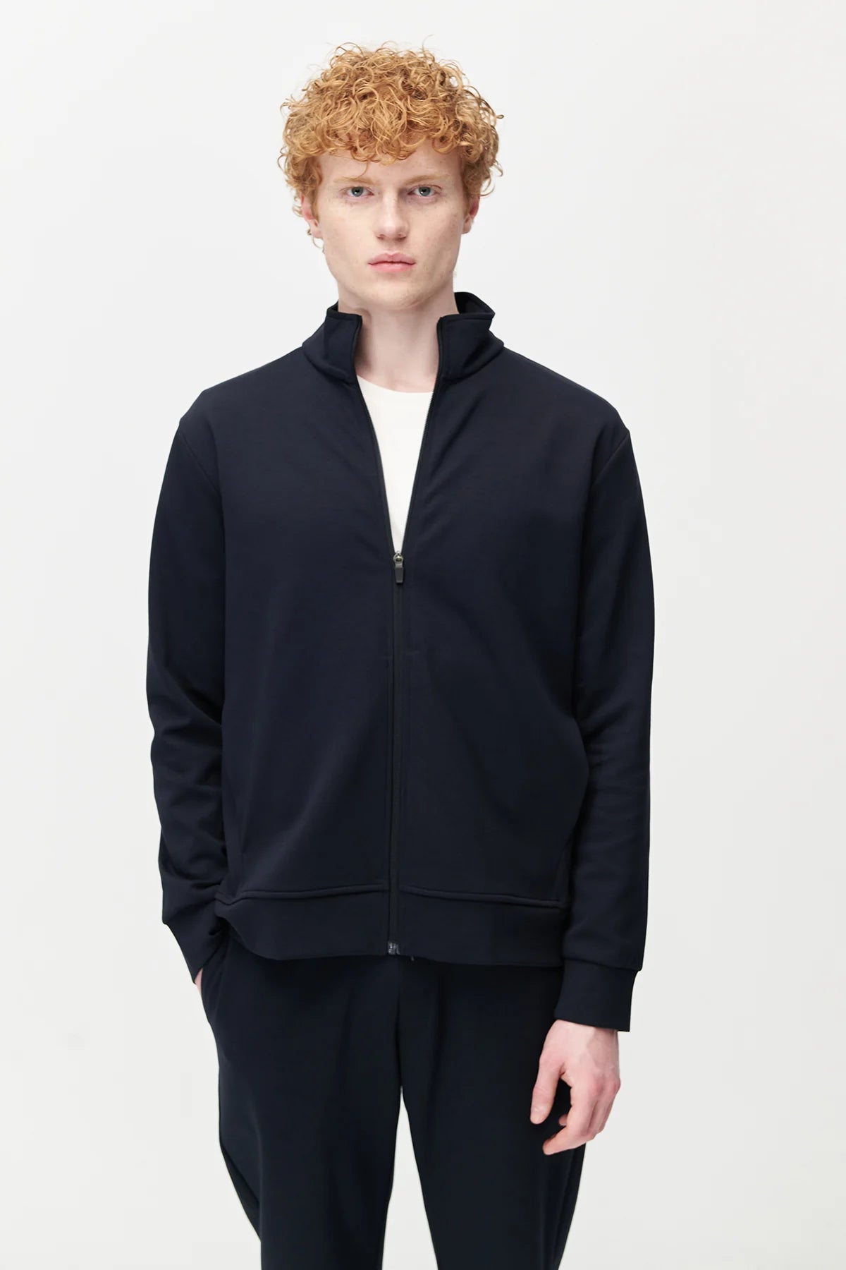 Men's Stand-Up Collar Zip-Up Sweatshirt
