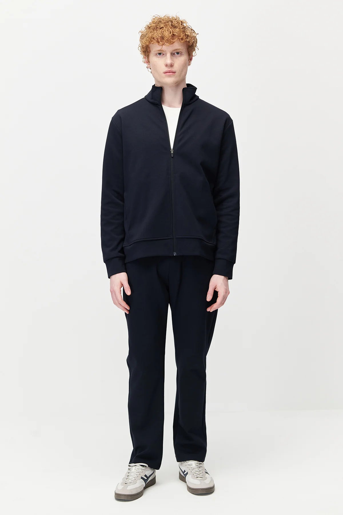 Men's Stand-Up Collar Zip-Up Sweatshirt