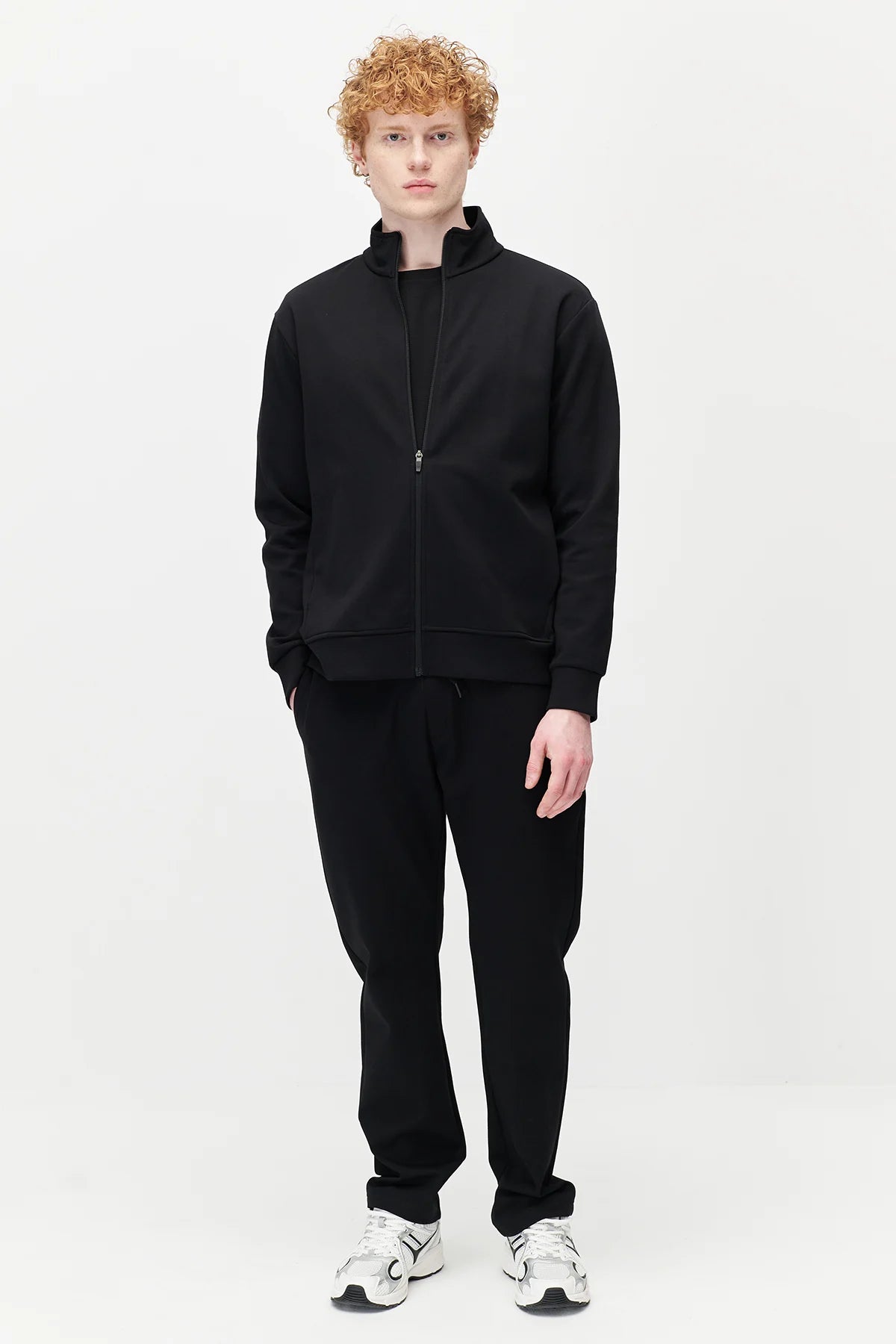Men's Stand-Up Collar Zip-Up Sweatshirt