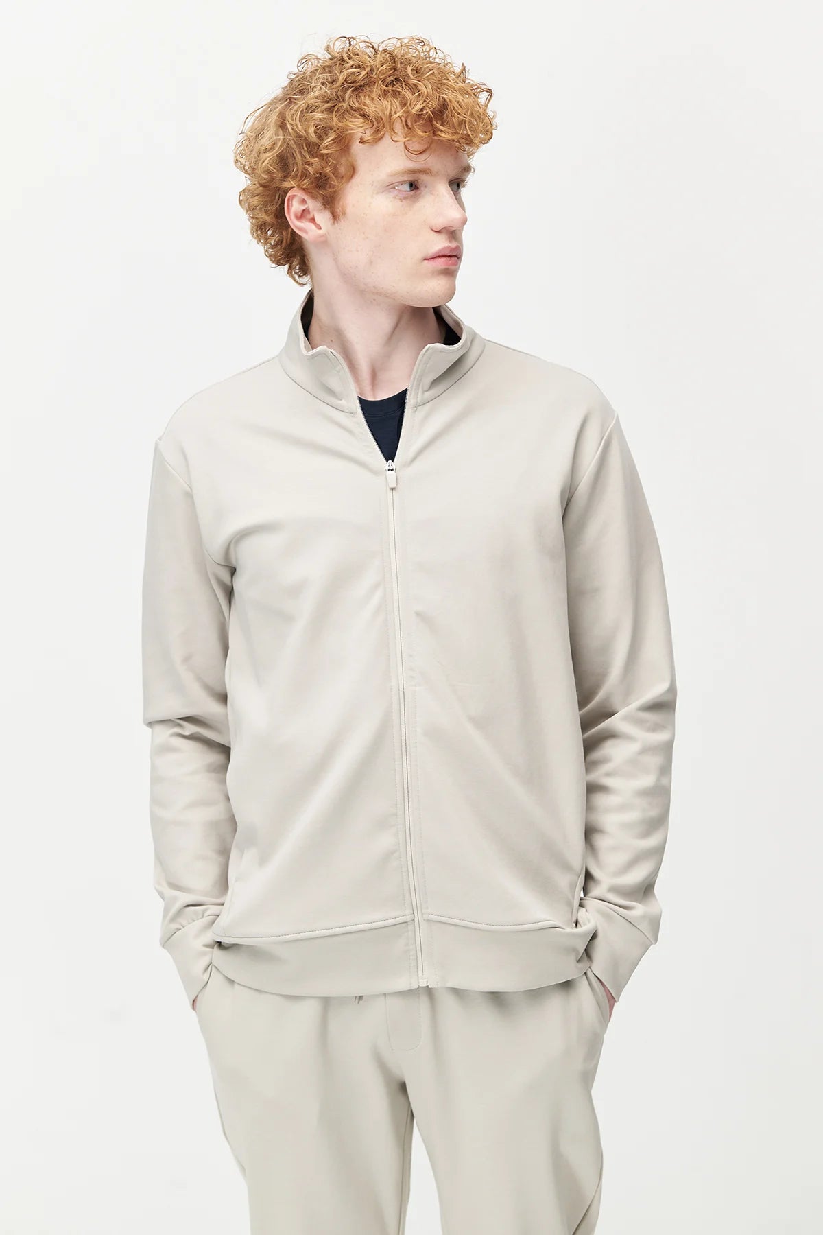 Men's Stand-Up Collar Zip-Up Sweatshirt