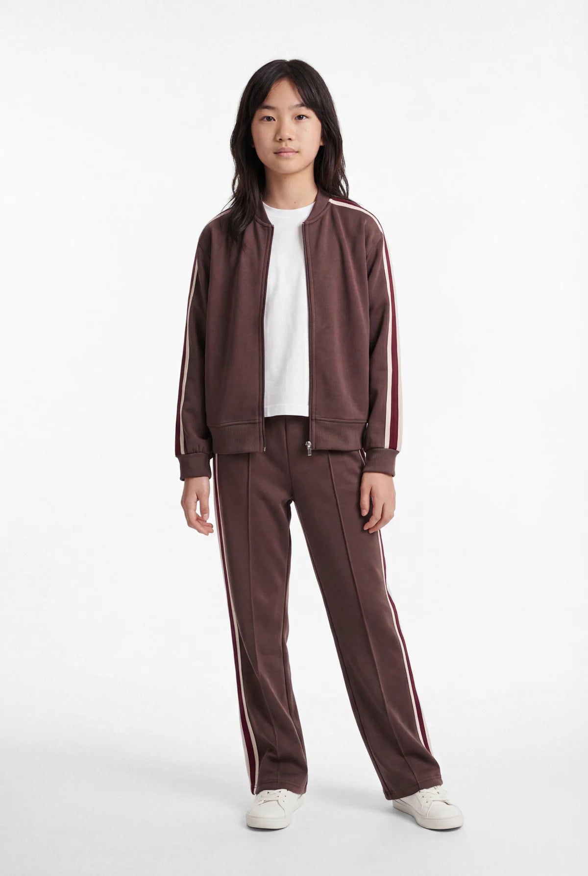 Girls' Striped Detail Sweatshirt