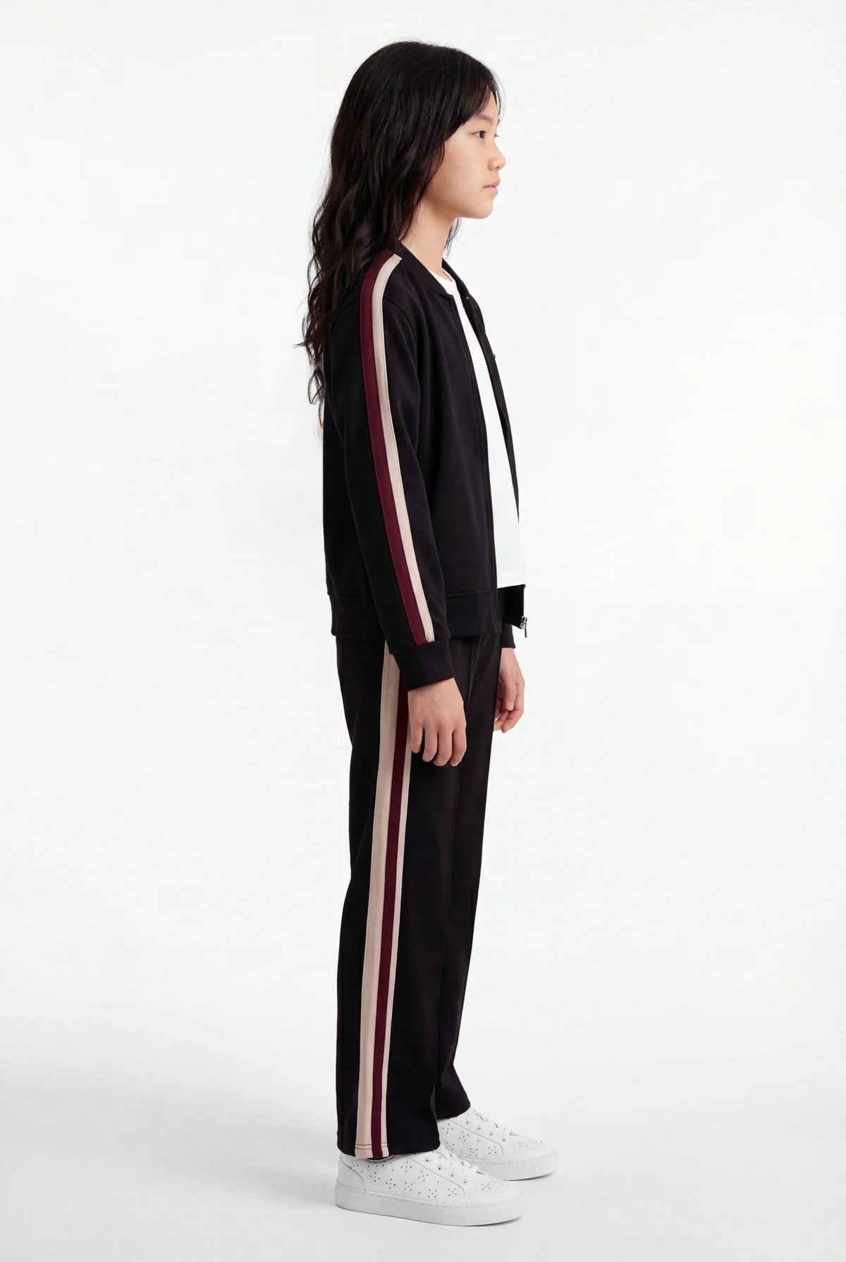 Girls' Striped Detail Sweatshirt