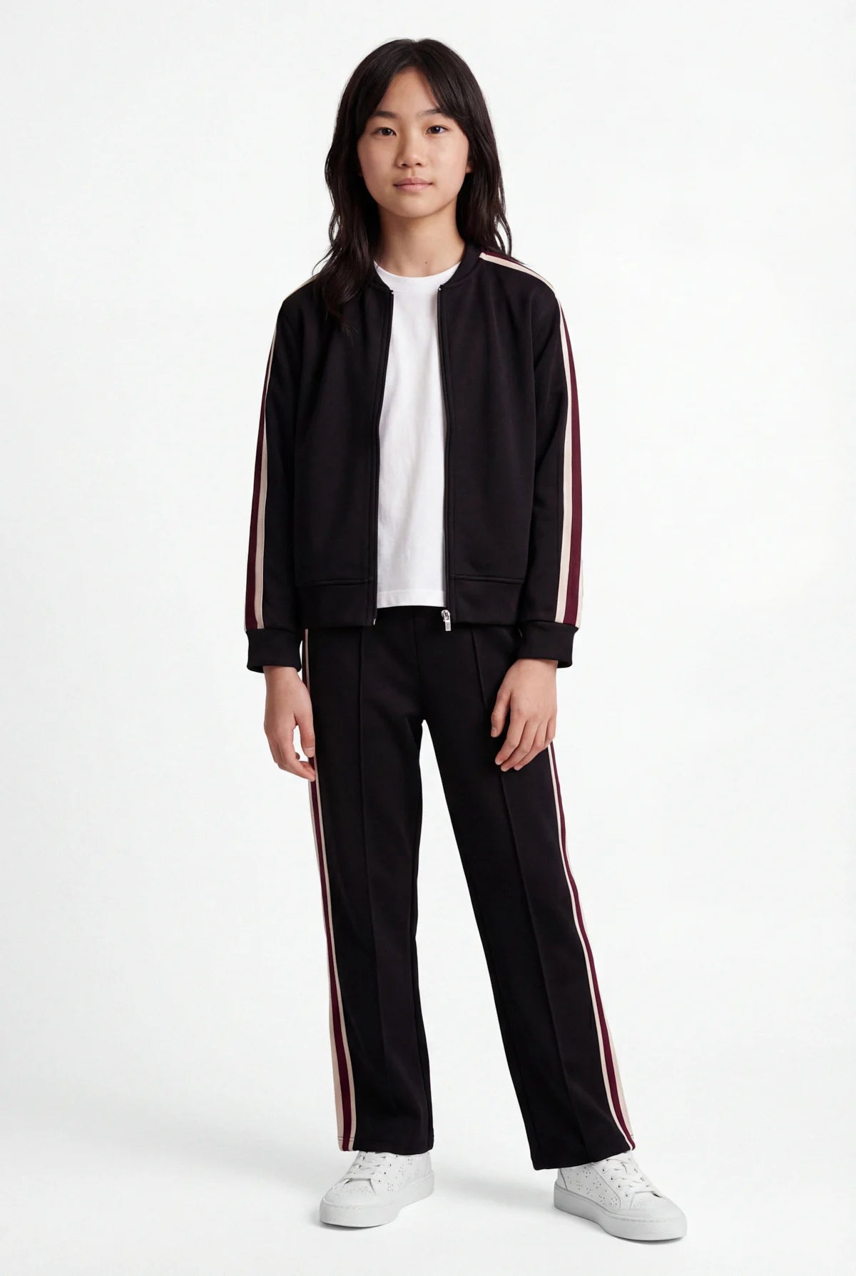Girls' Striped Detail Sweatshirt