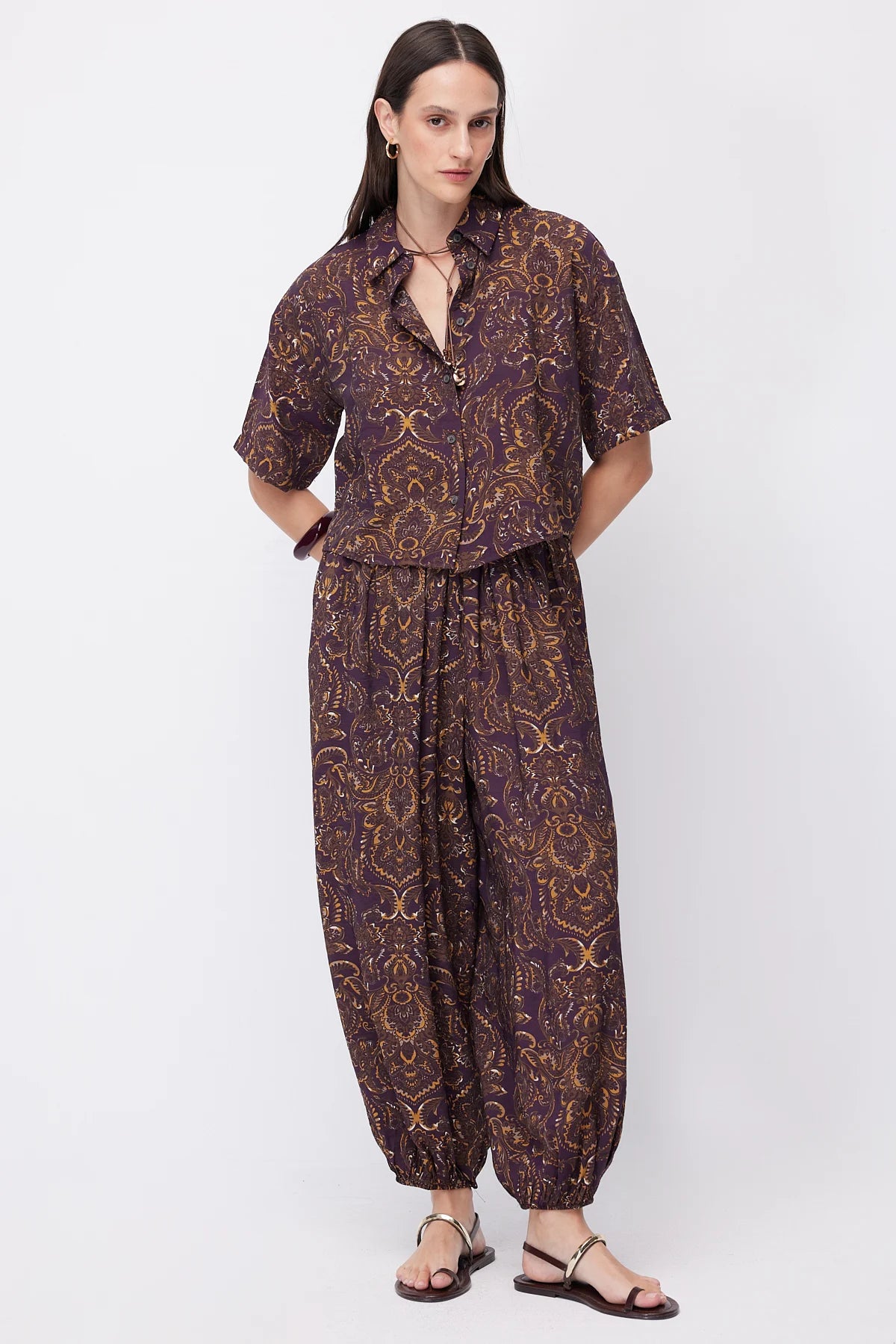 Women's Patterned Harem Pants