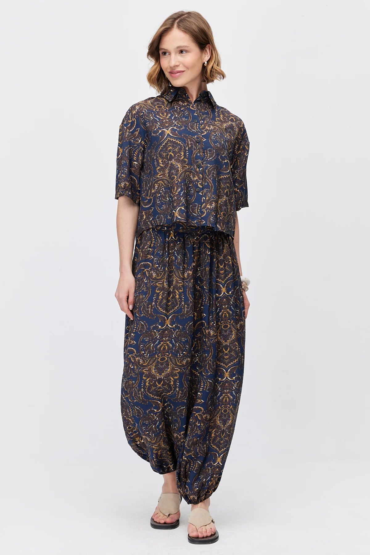 Women's Patterned Harem Pants