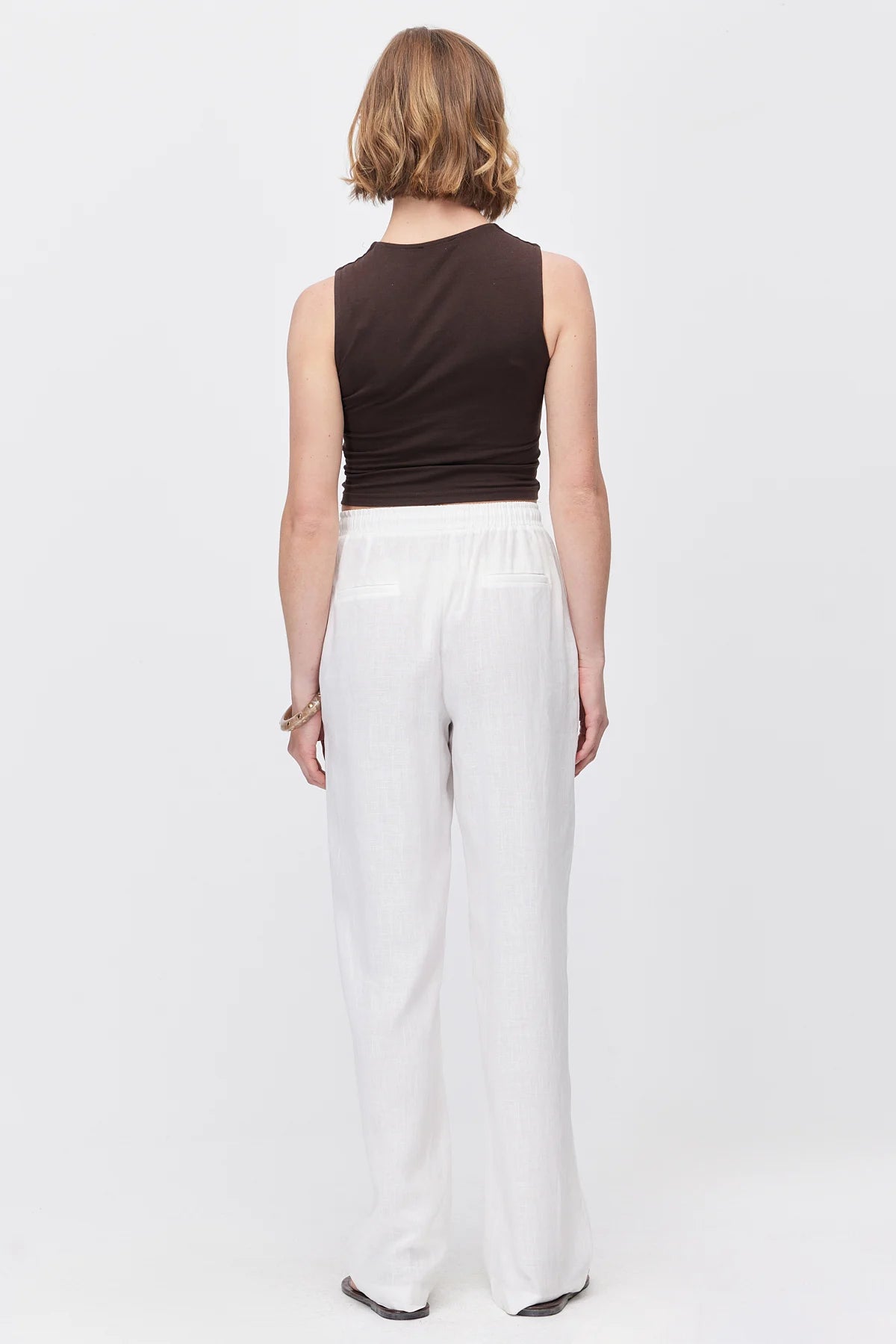 Women's Belted Pants with Pockets