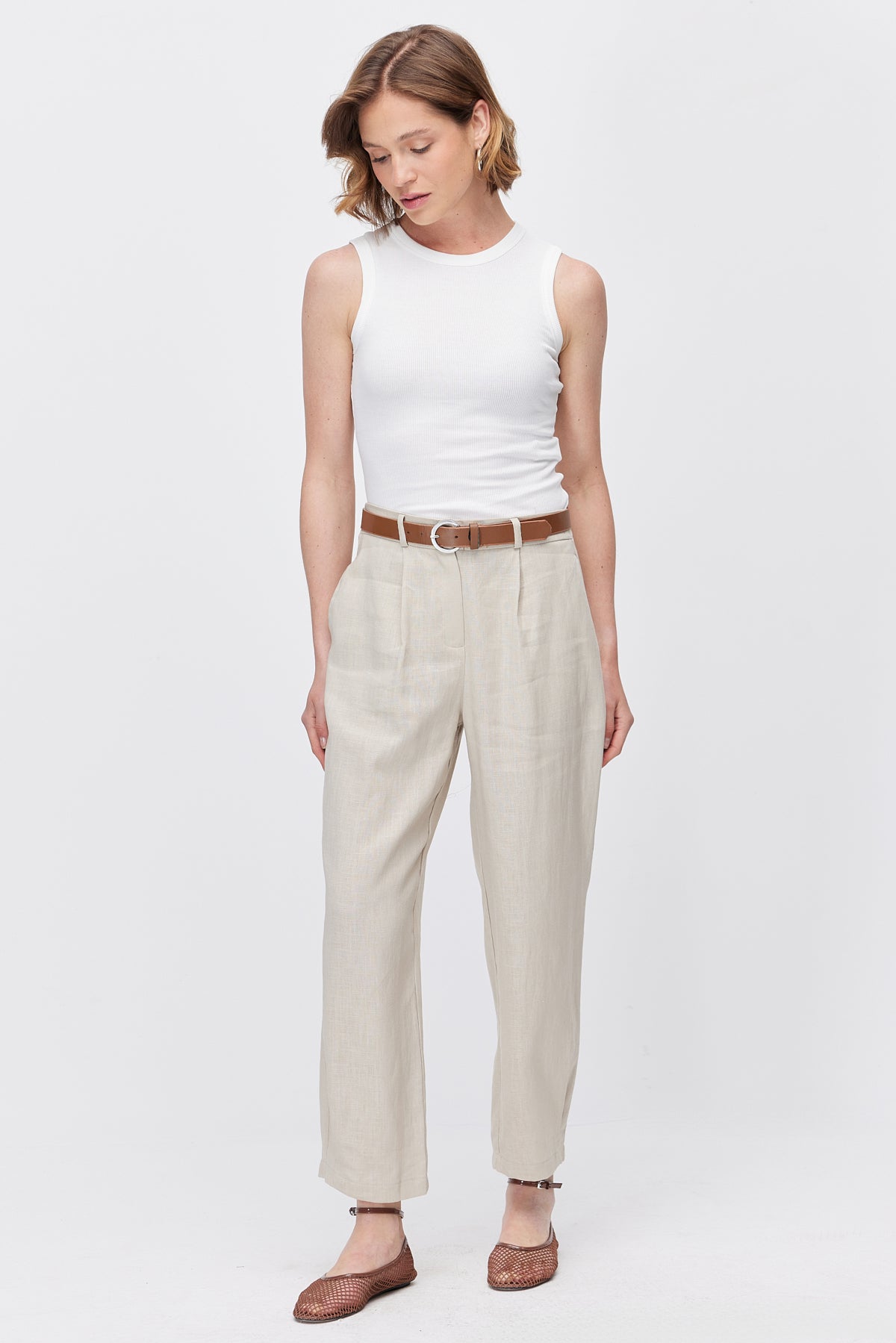 Women's Pleated Trousers