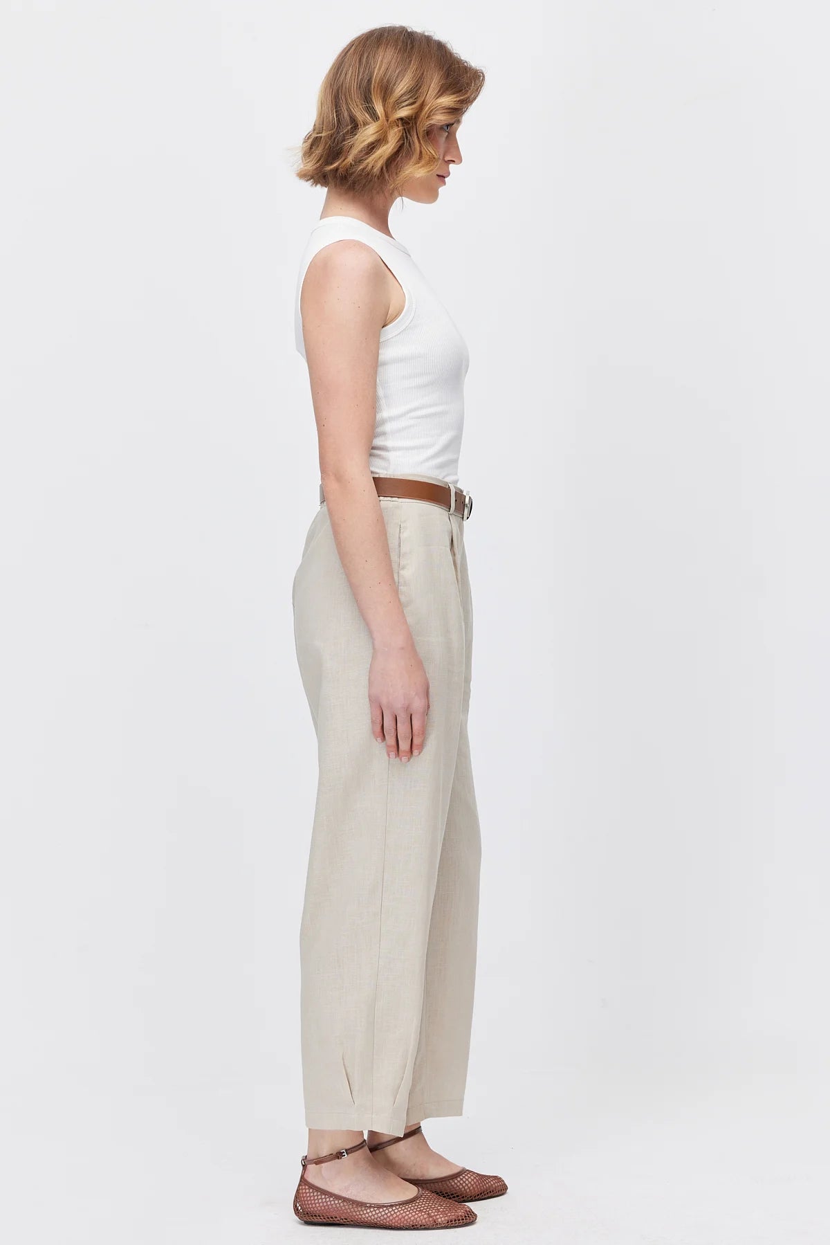 Women's Pleated Trousers