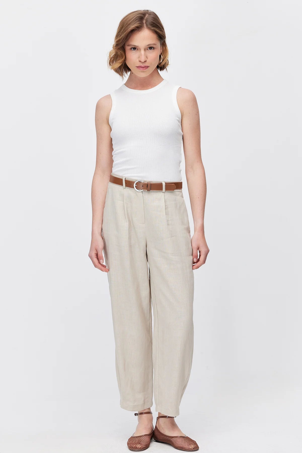 Women's Pleated Trousers