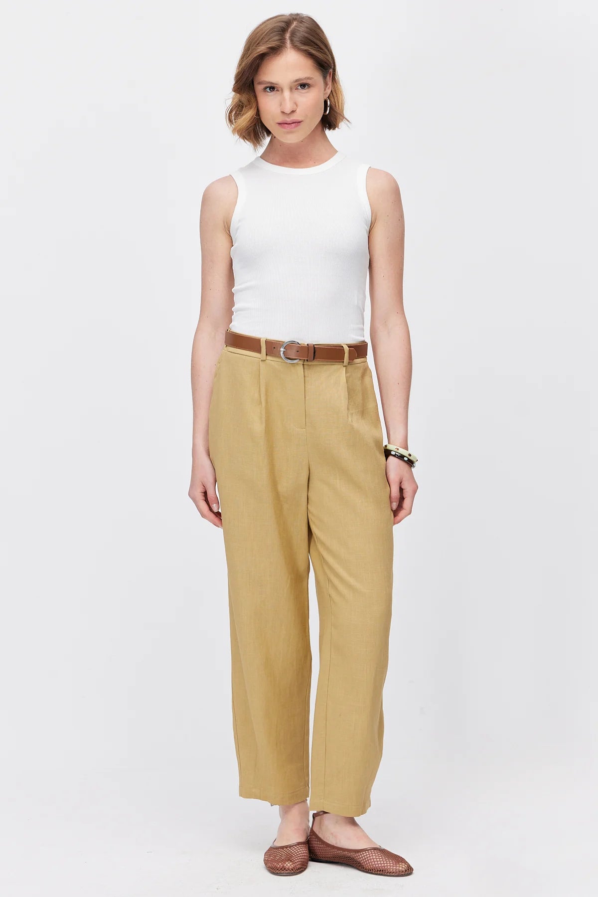 Women's Pleated Trousers