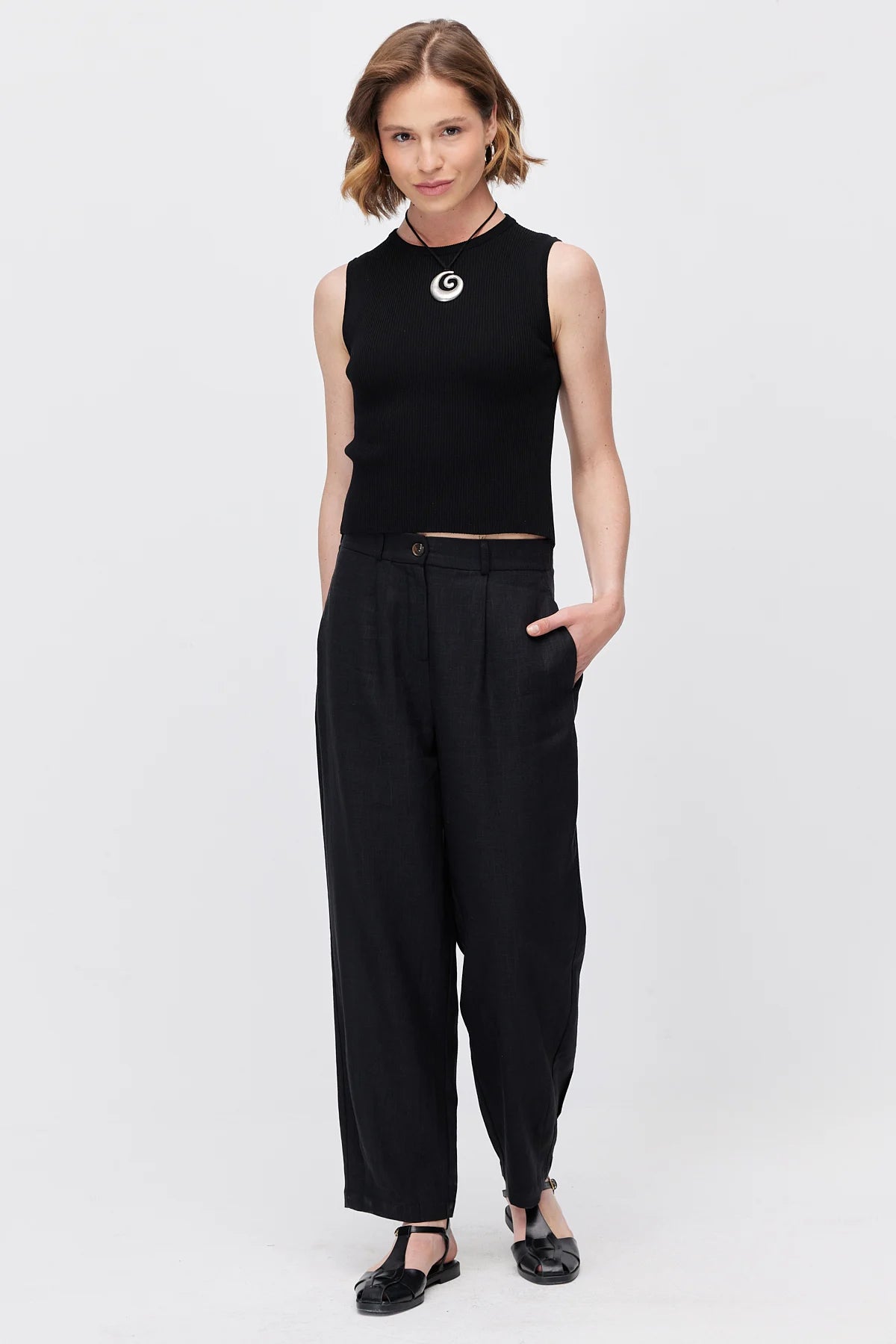 Women's Pleated Trousers