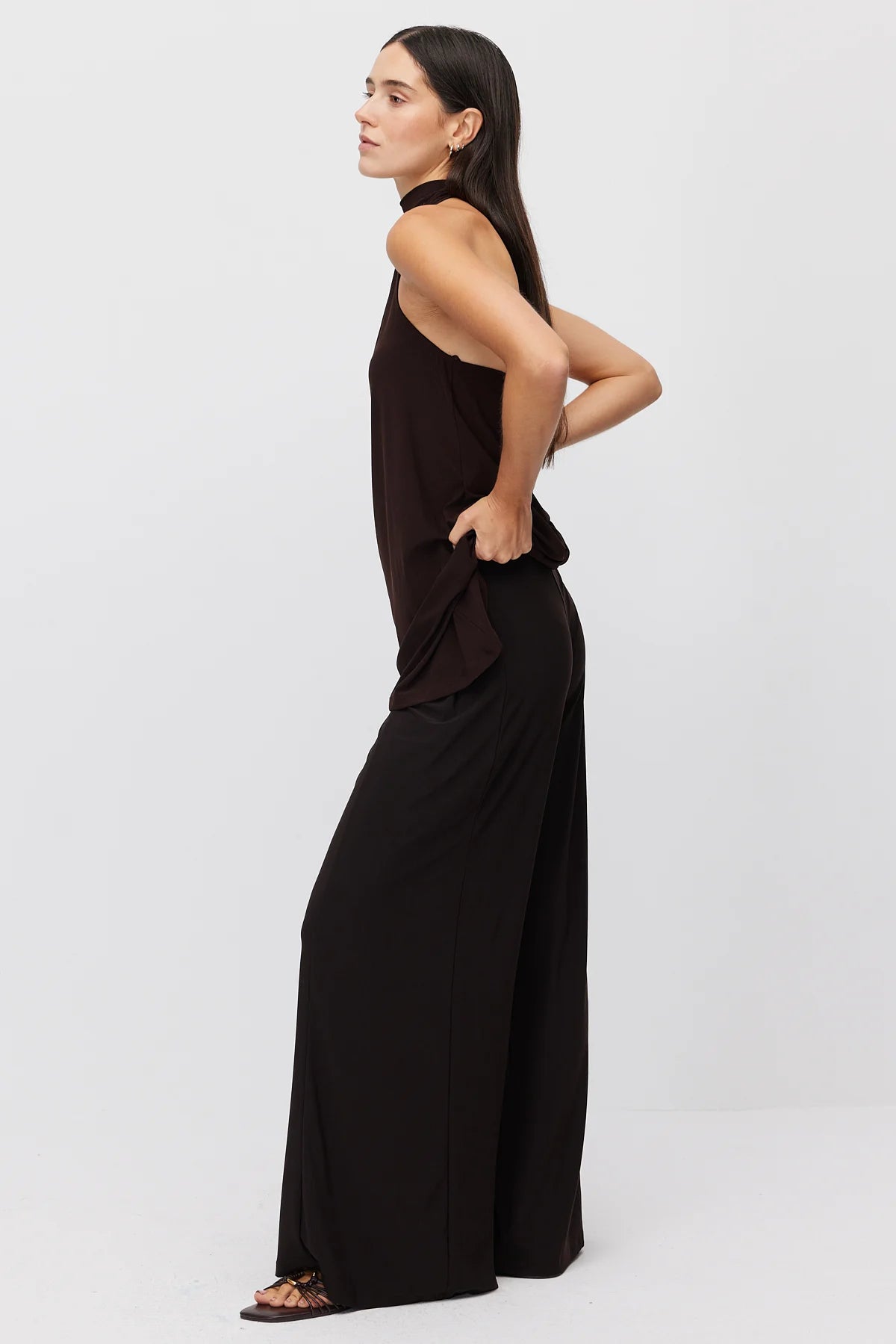 Women's Wide Leg Relaxed Fit Trousers