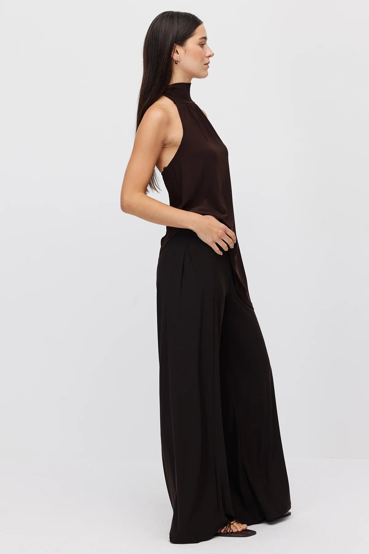 Women's Wide Leg Relaxed Fit Trousers
