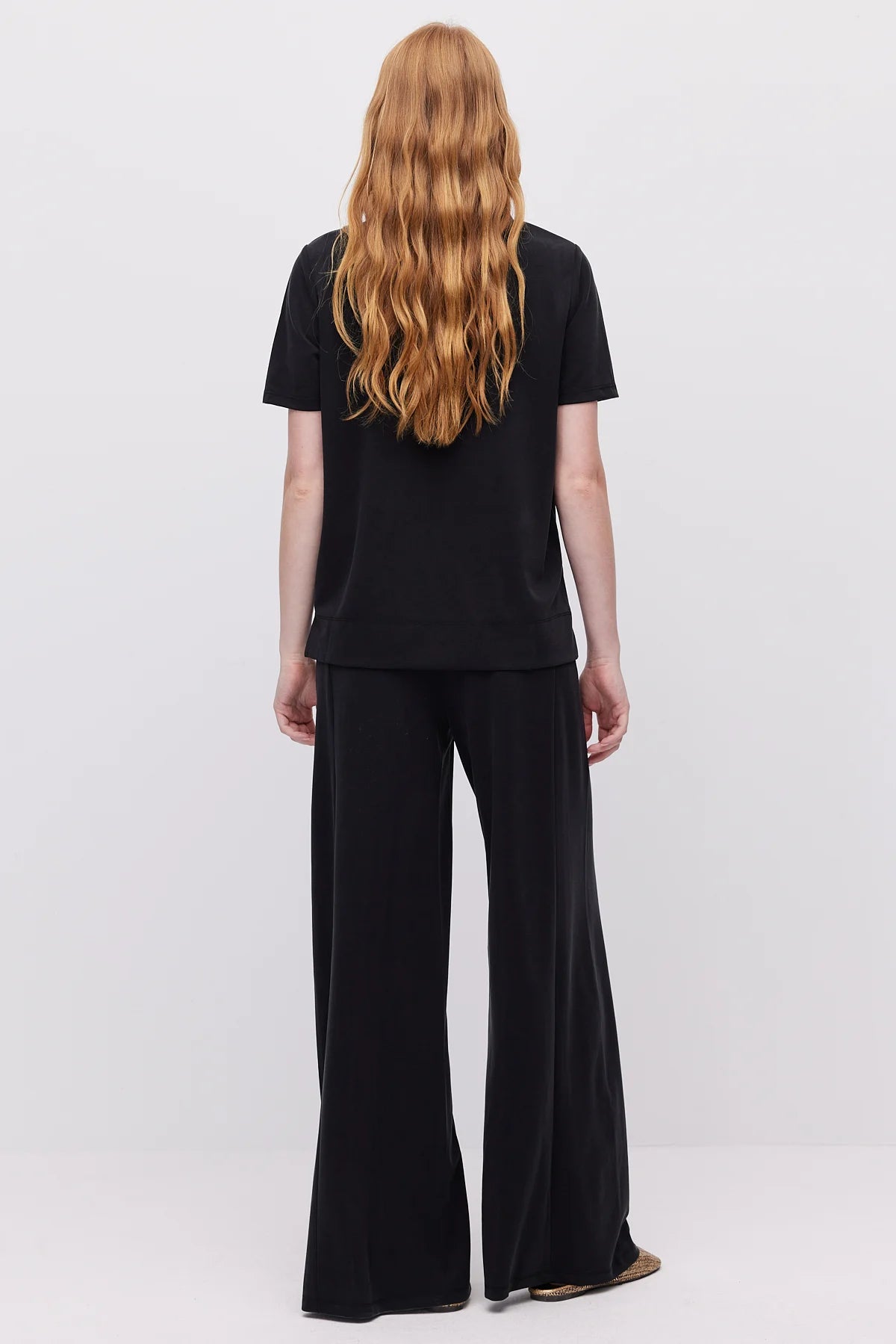 Women's Wide-Leg Draped Trousers