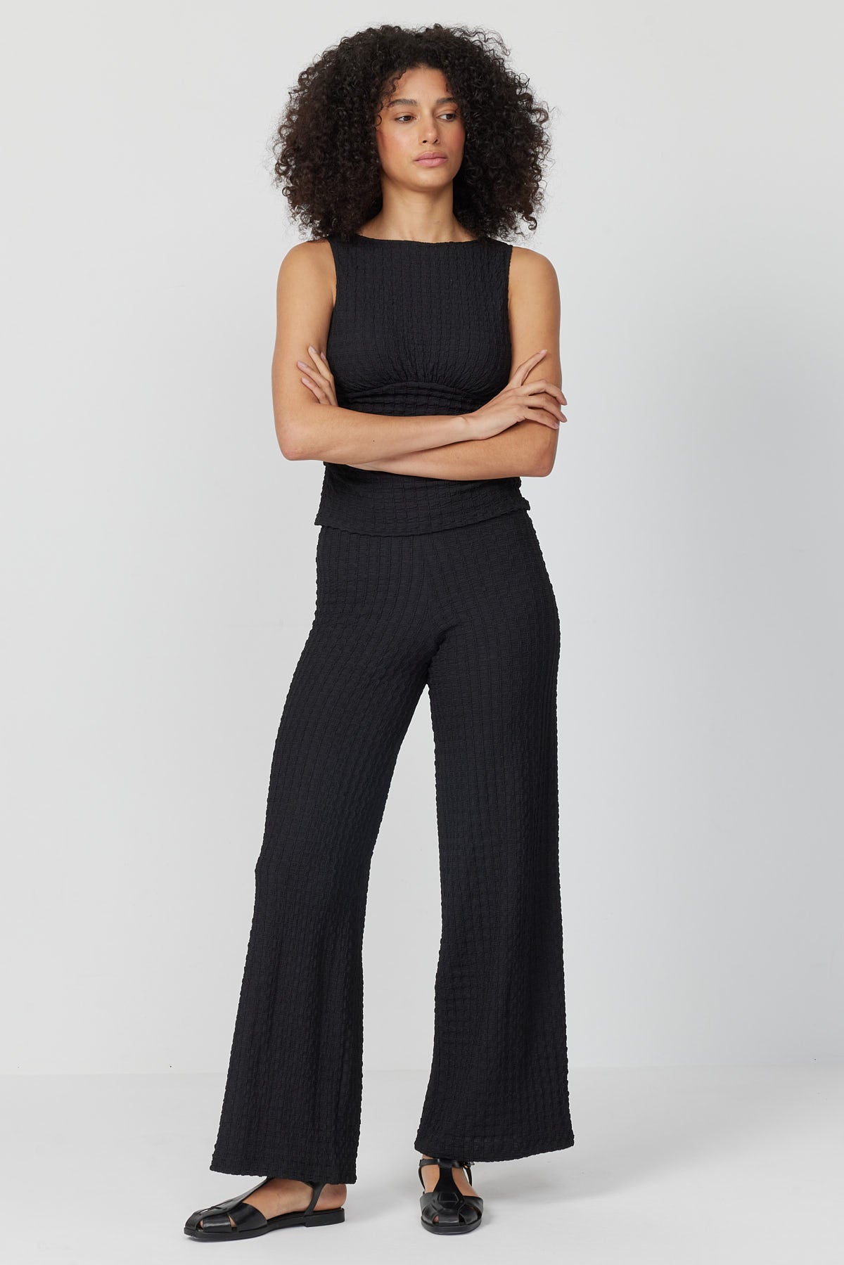 Women's Textured Pants