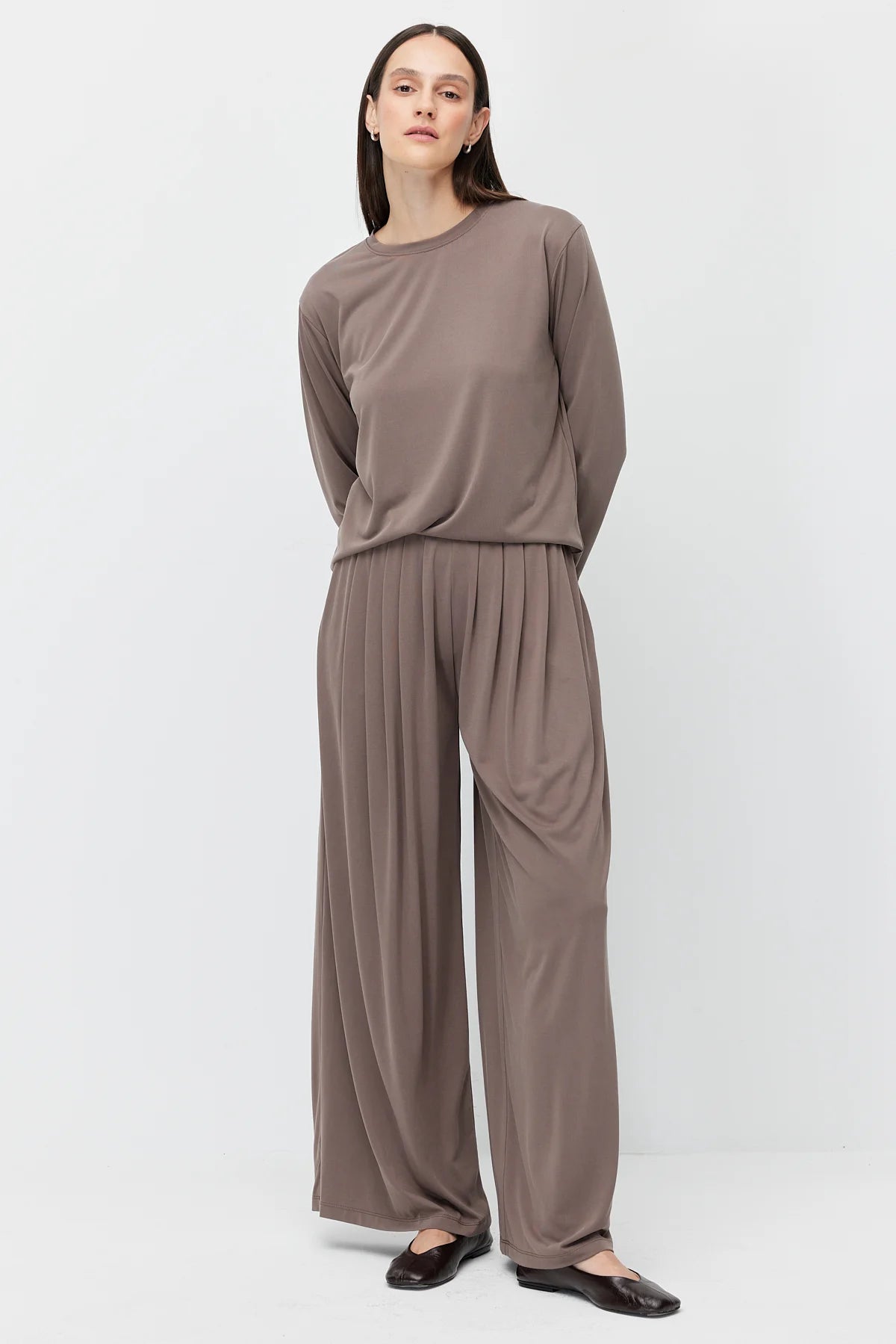 Women's Pleated Modal Trousers
