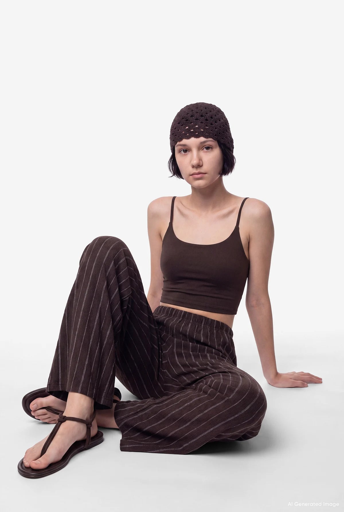 Women's Wide Leg Pants with Elastic Waistband