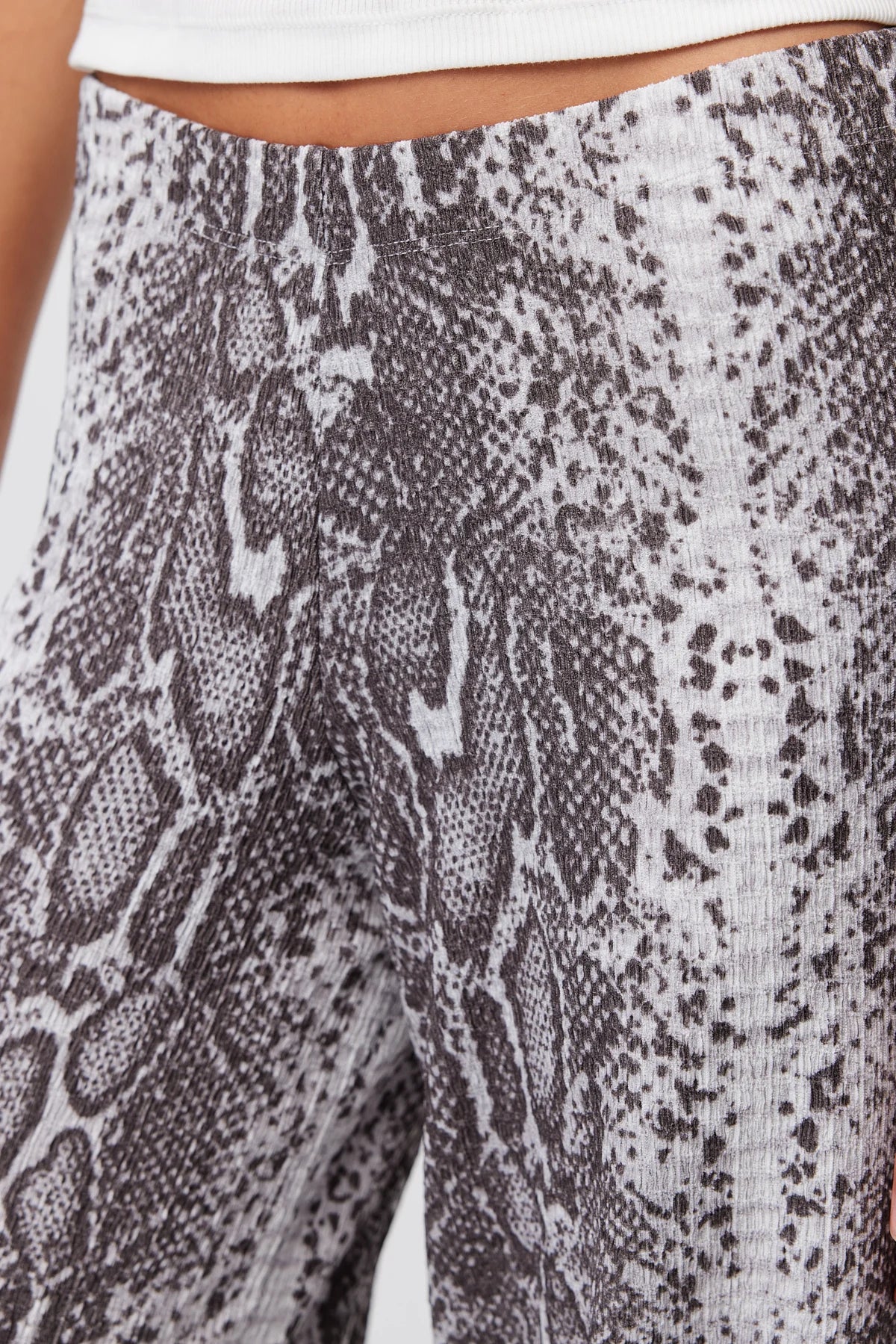 Women's Patterned Wide Leg Trousers
