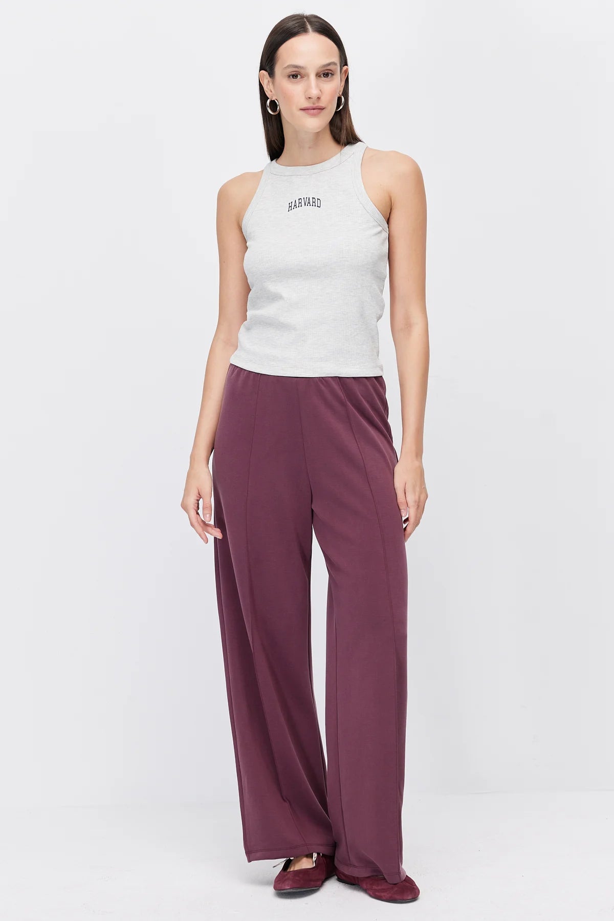 Women's Pants with Front Seam Detail