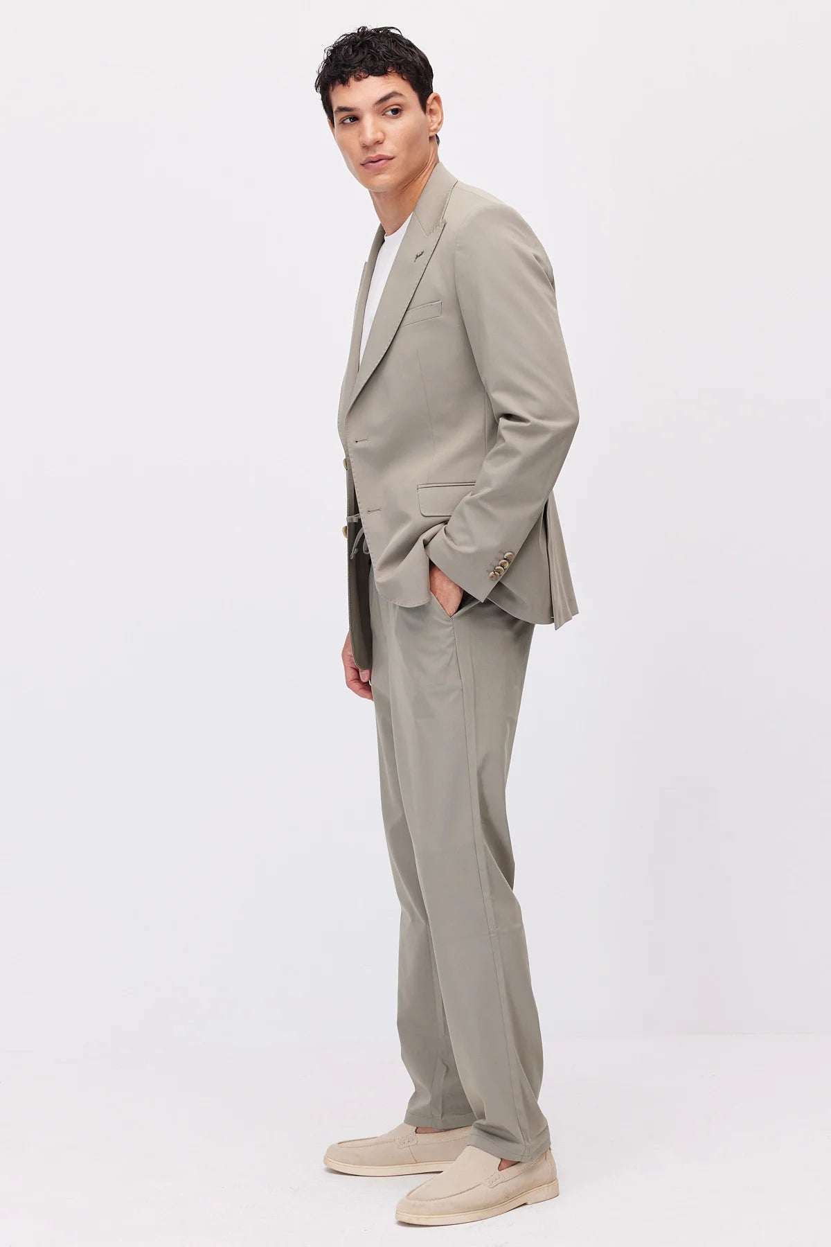 Men's Jogger Pants with Elastic Waistband and Drawstring