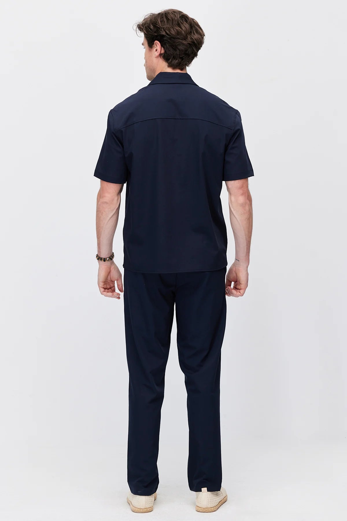 Men's Jogger Pants with Elastic Waistband and Drawstring