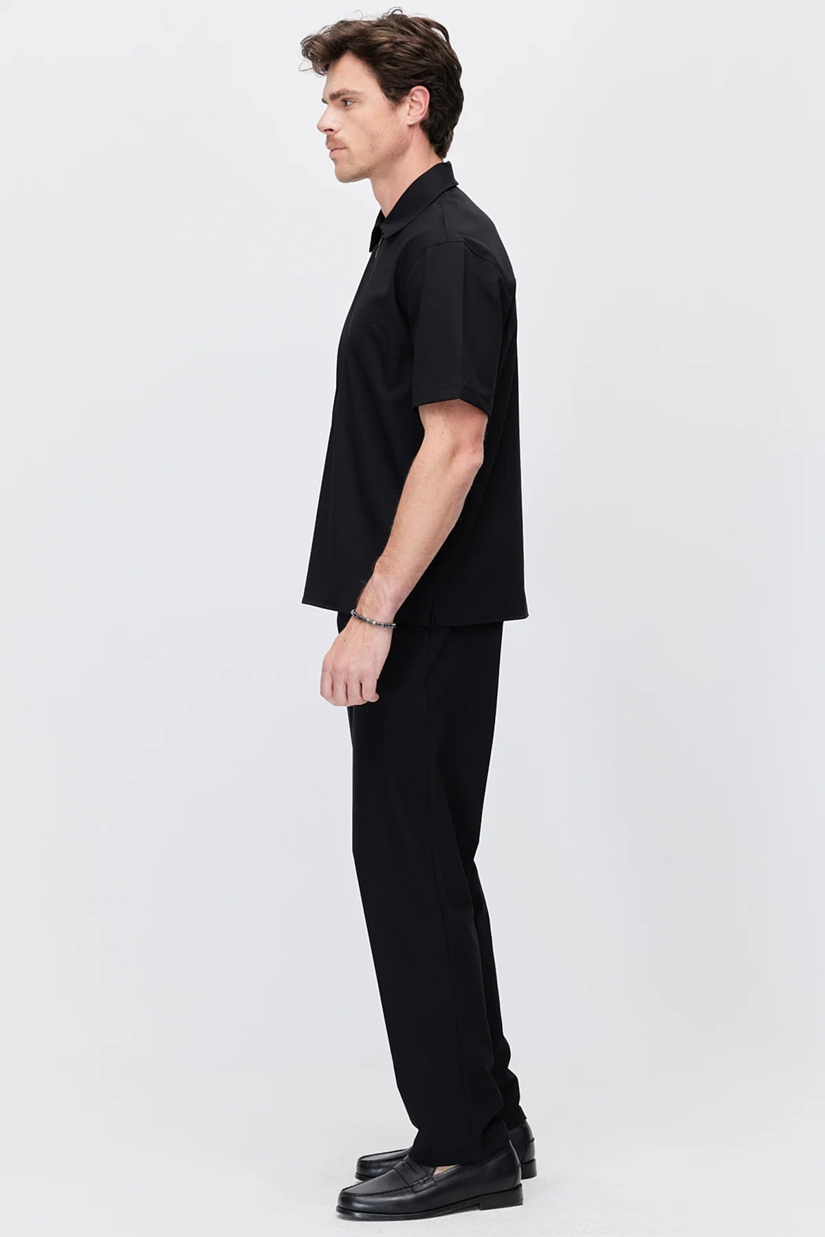 Men's Jogger Pants with Elastic Waistband and Drawstring