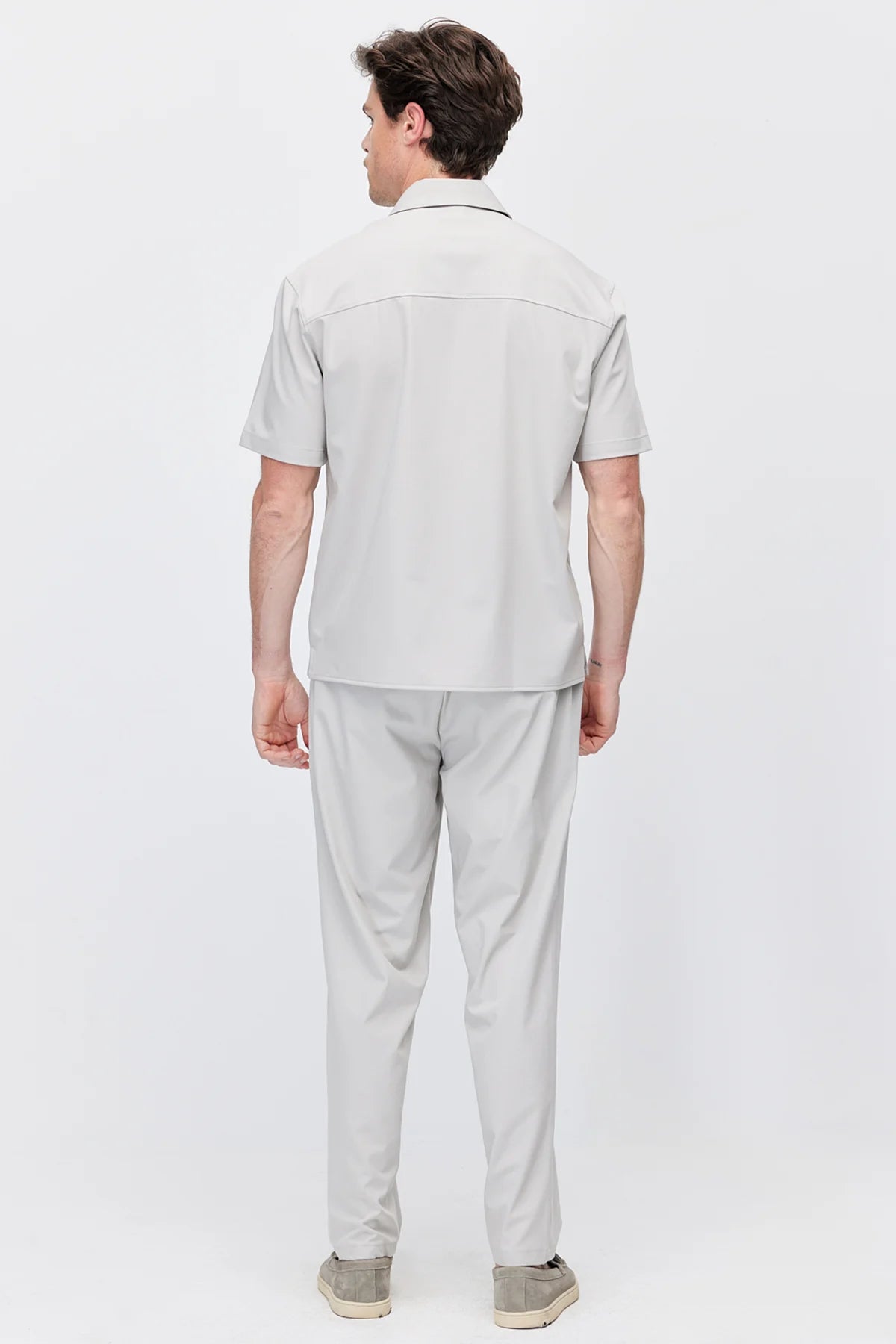 Men's Jogger Pants with Elastic Waistband and Drawstring
