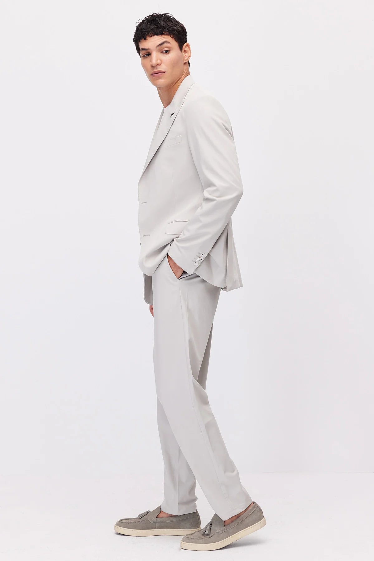 Men's Jogger Pants with Elastic Waistband and Drawstring