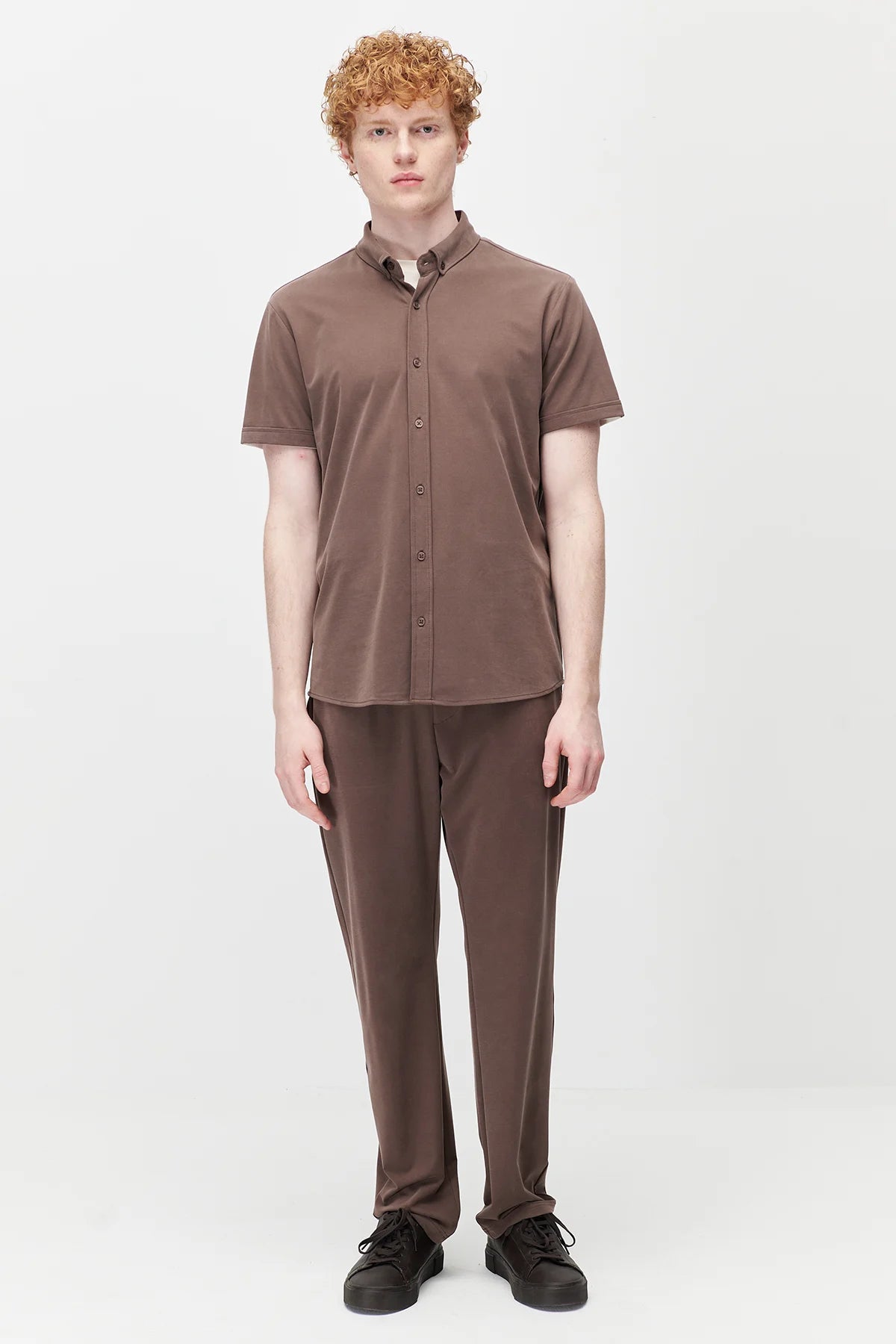 Men's Soft Textured Trousers