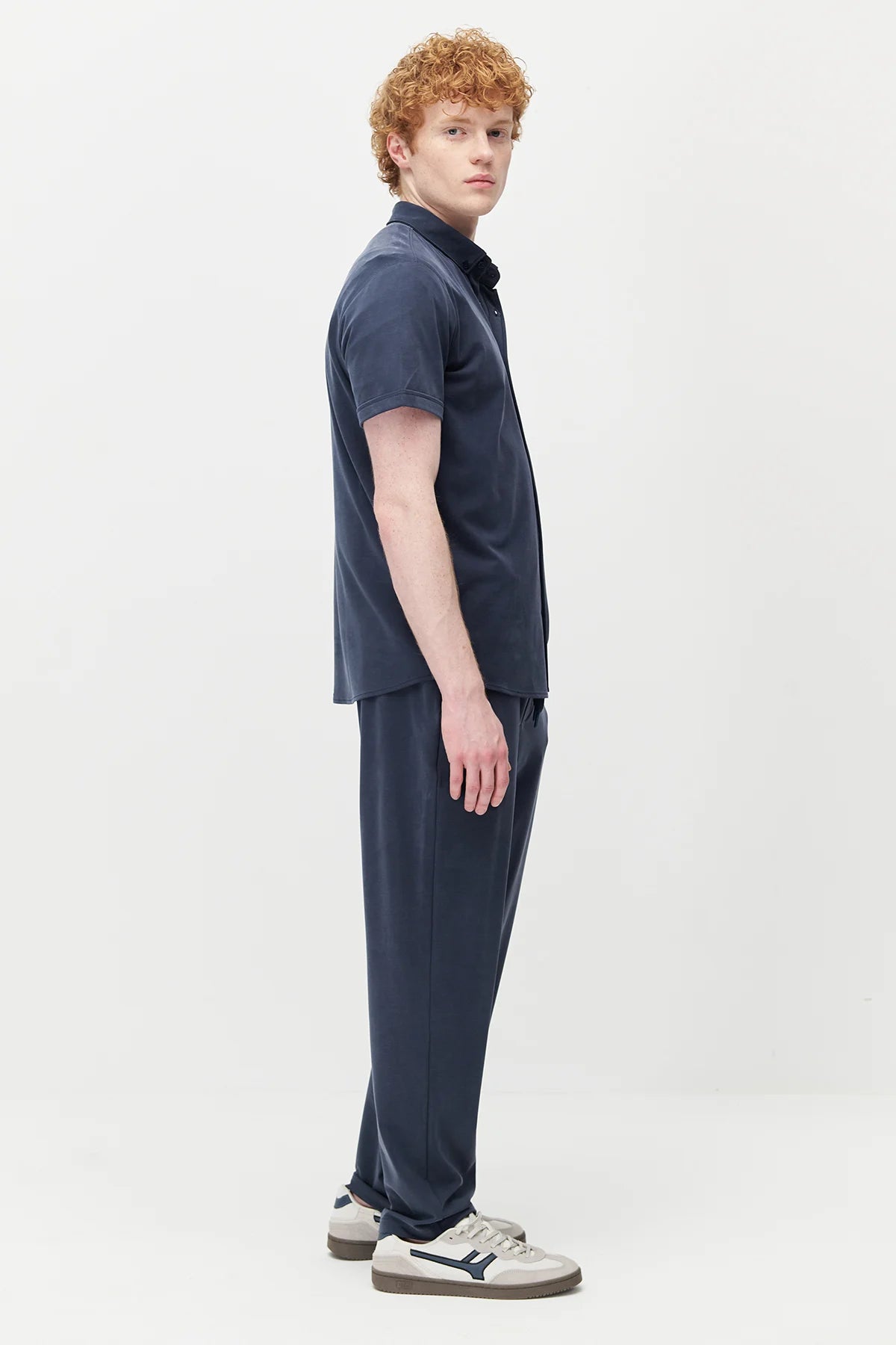 Men's Soft Textured Trousers