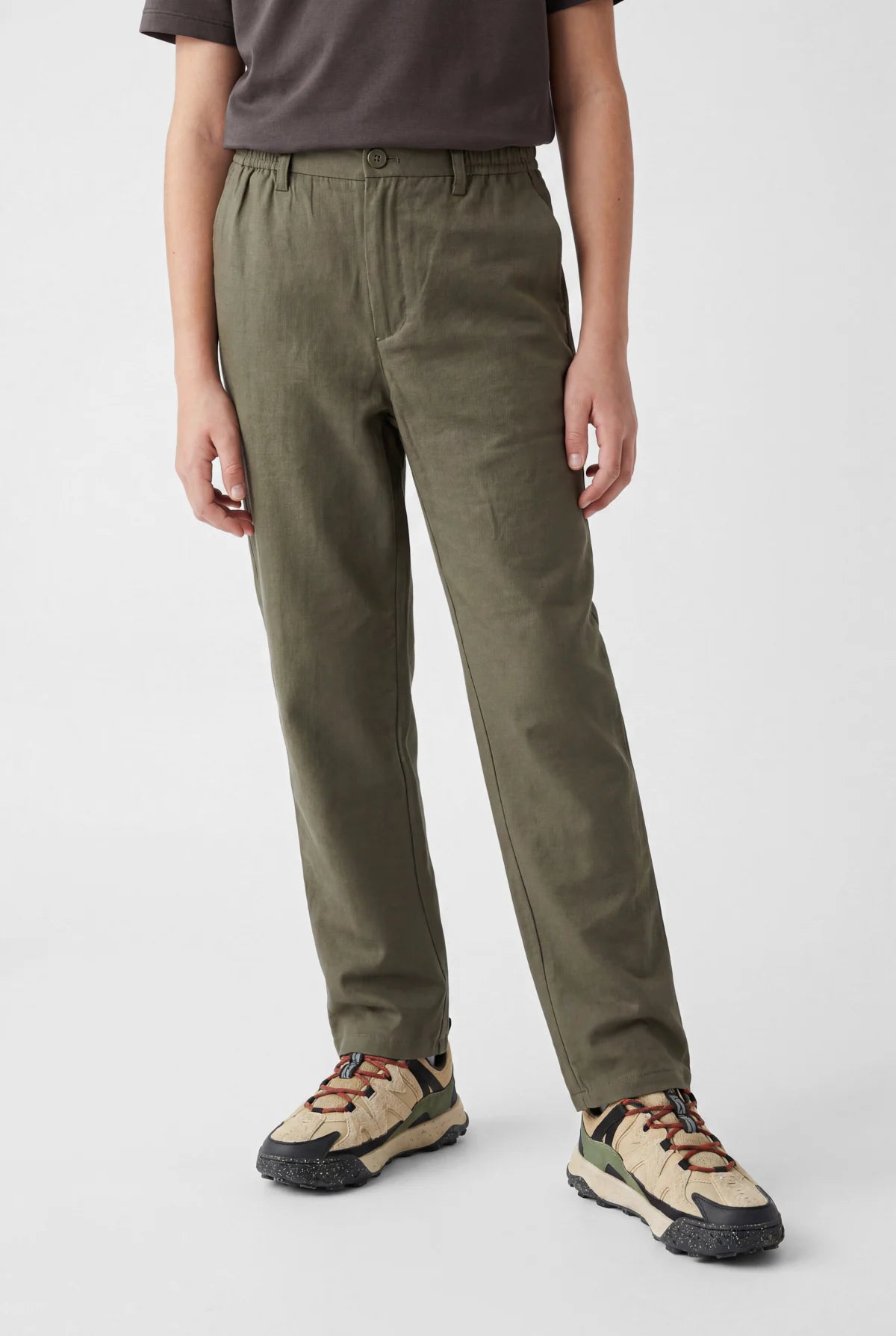 Boys' Textured Jogger Pants with Elastic Waistband