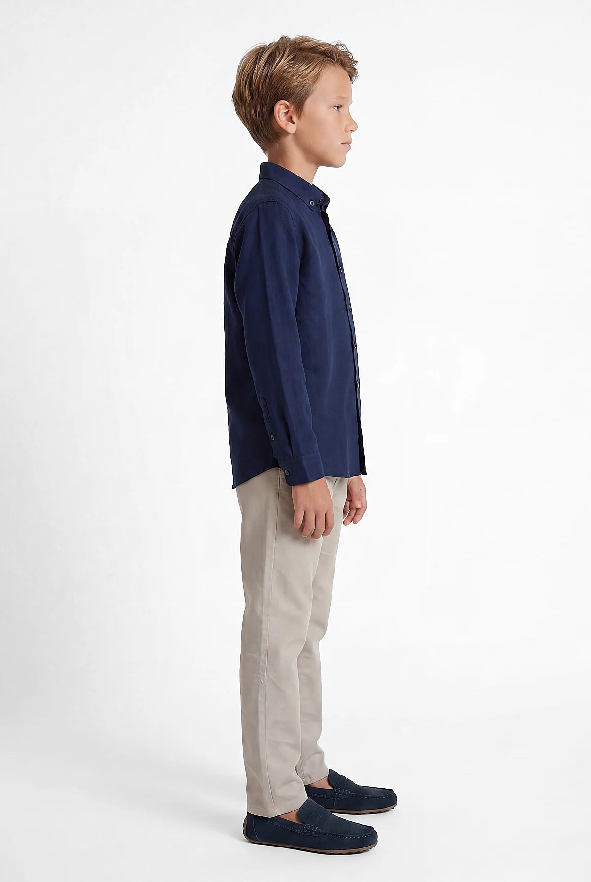 Boys' Textured Jogger Pants with Elastic Waistband
