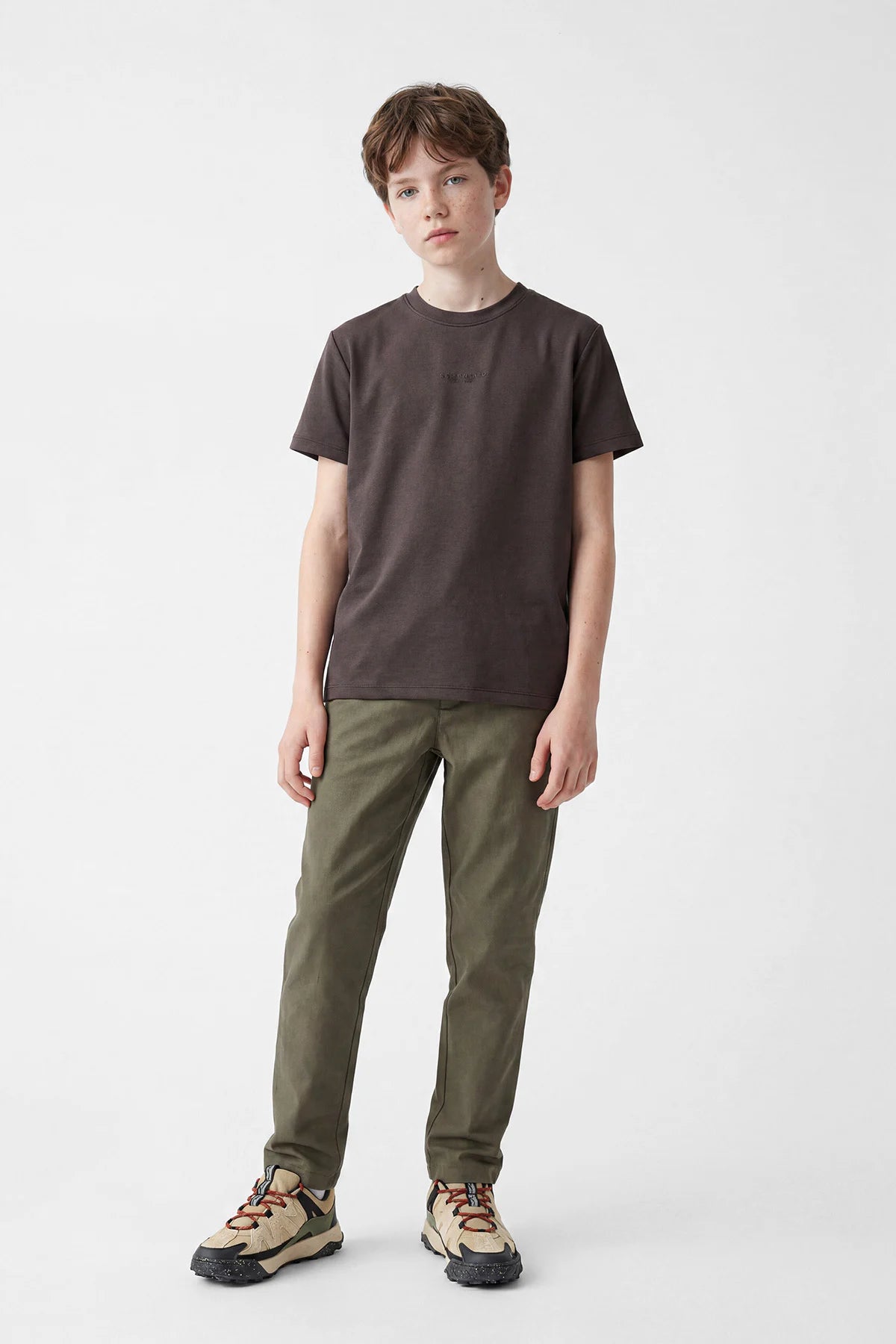 Boys' Textured Jogger Pants with Elastic Waistband