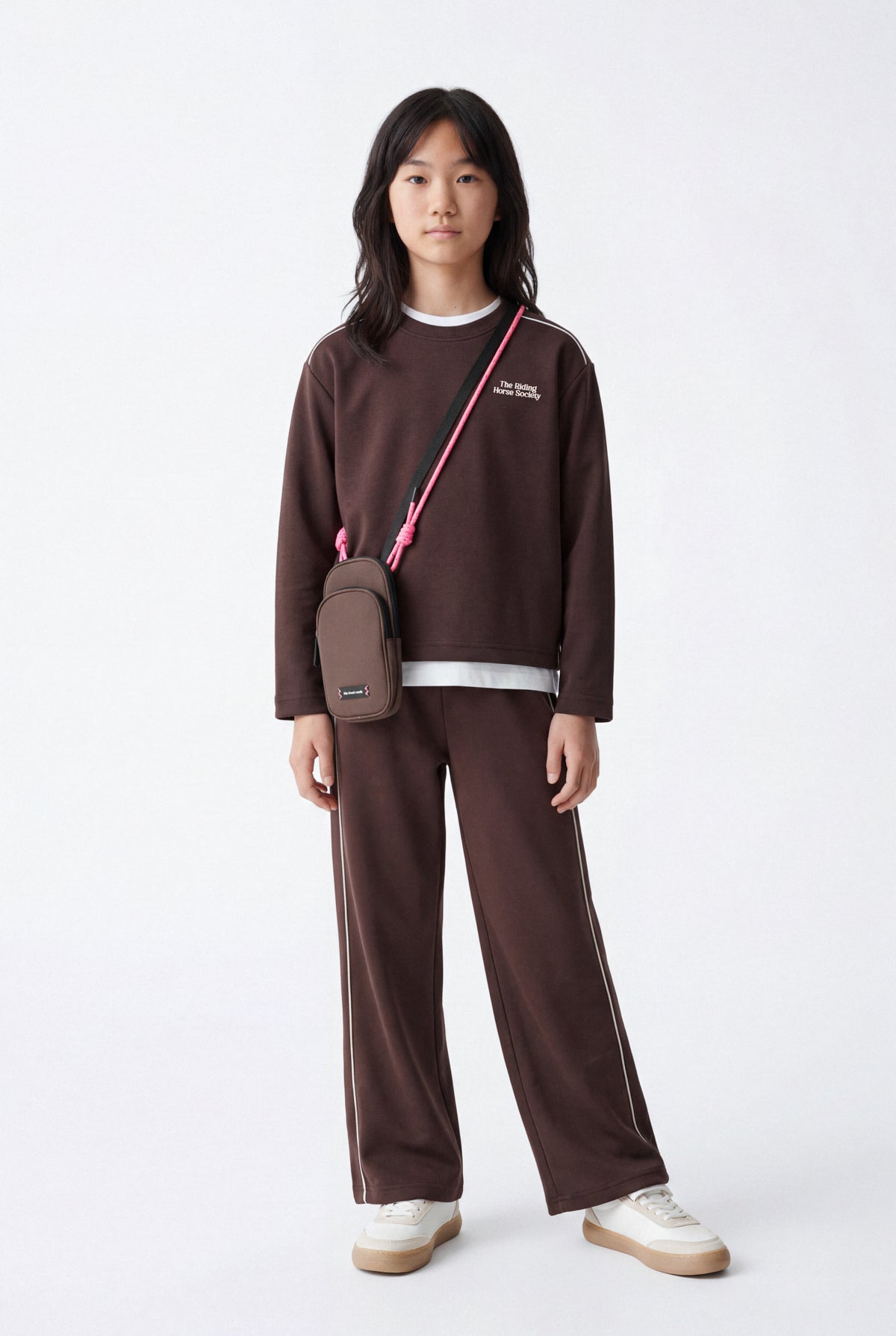 Girls' Trousers with Side Stripes