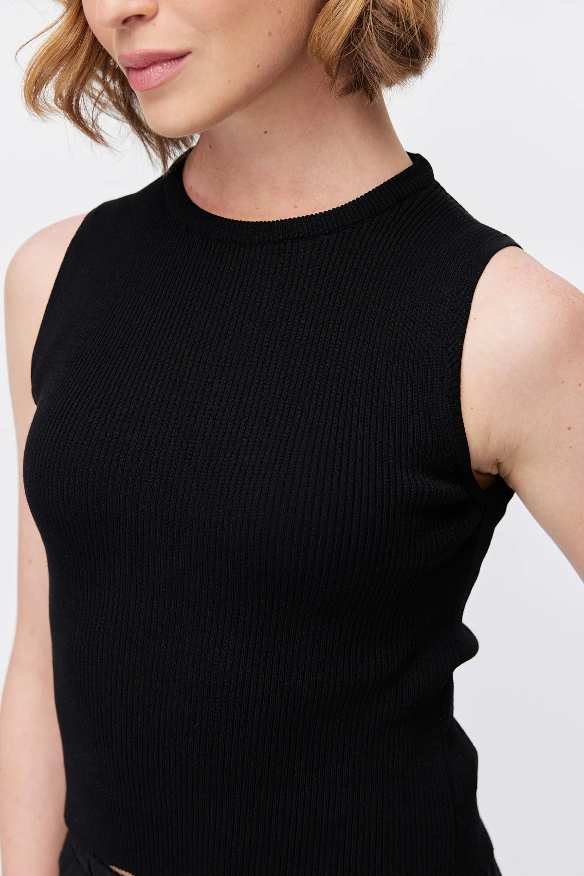Women's Crew Neck Ribbed Bodysuit