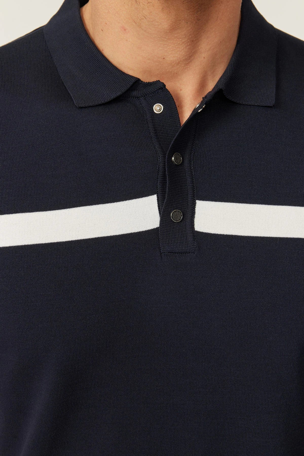 Men's Polo Collar Knit T-shirt