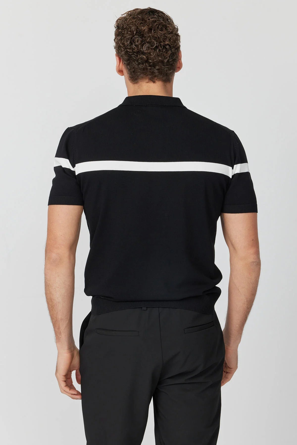 Men's Polo Collar Knit T-shirt
