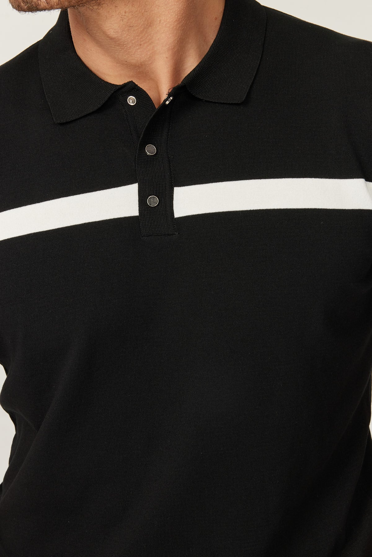 Men's Polo Collar Knit T-shirt