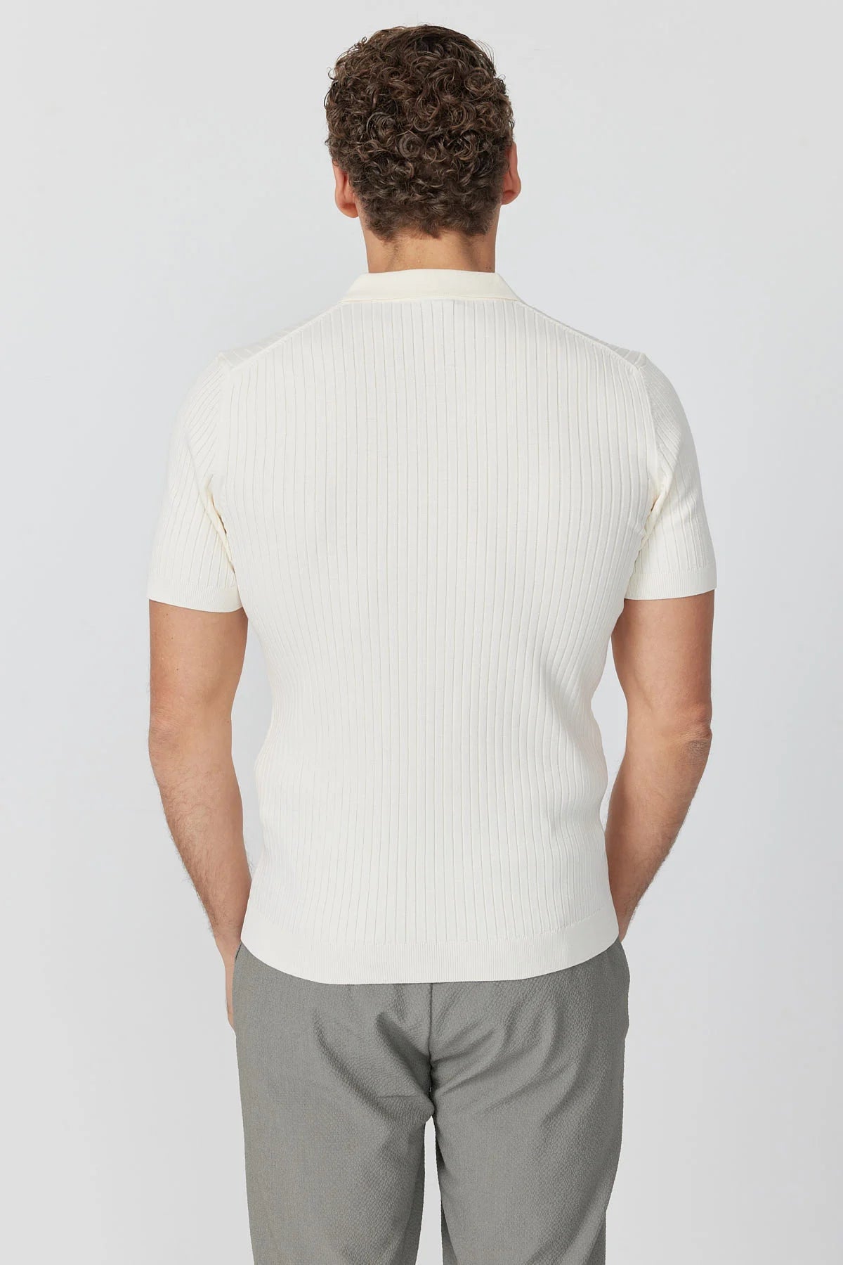 Men's Ribbed Knit T-shirt