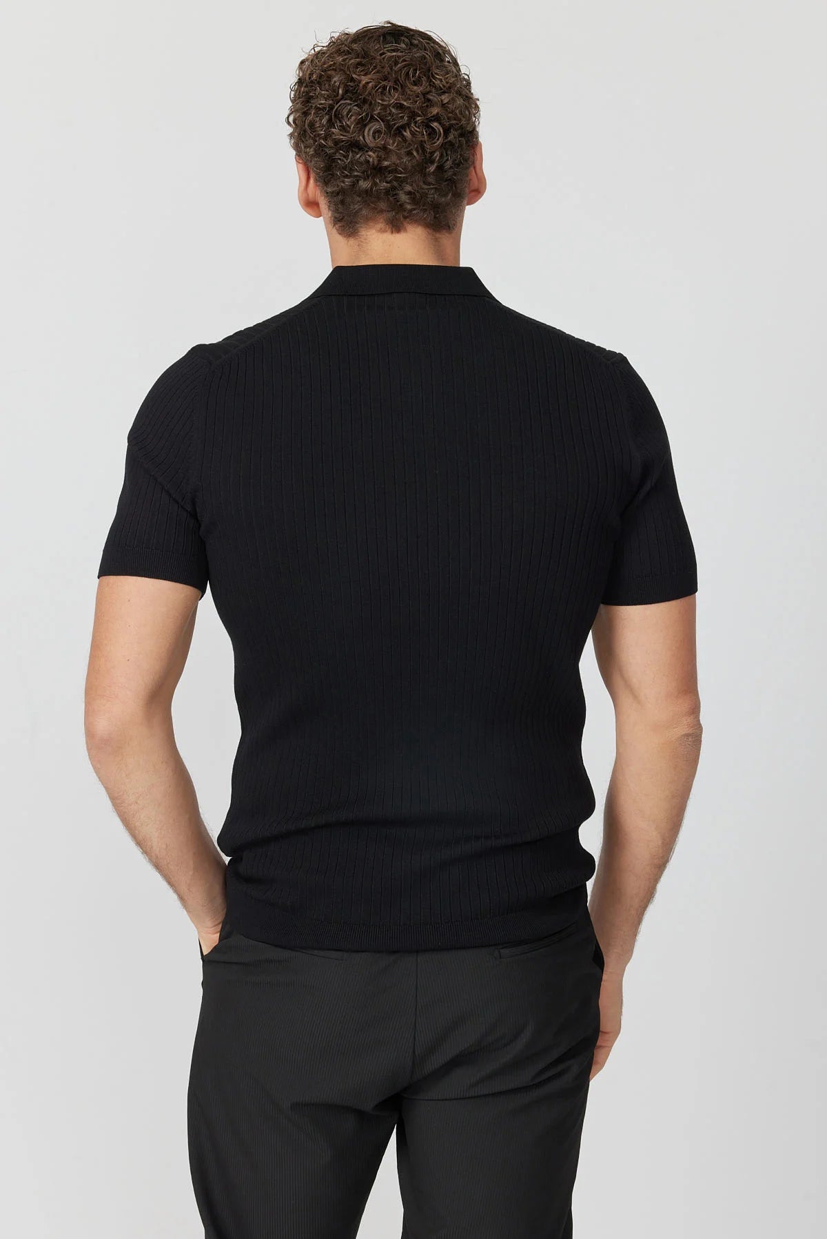 Men's Ribbed Knit T-shirt
