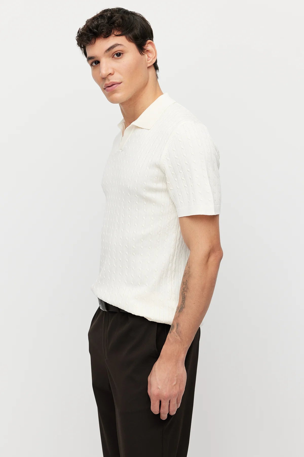 Men's Textured Knit T-shirt
