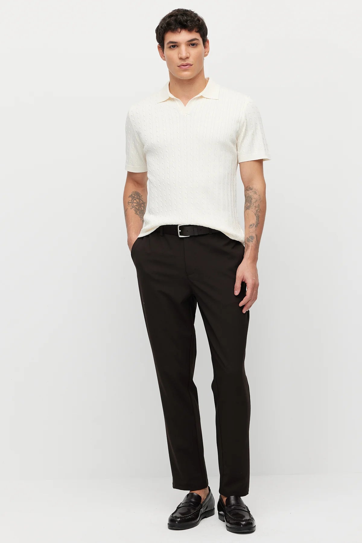 Men's Textured Knit T-shirt