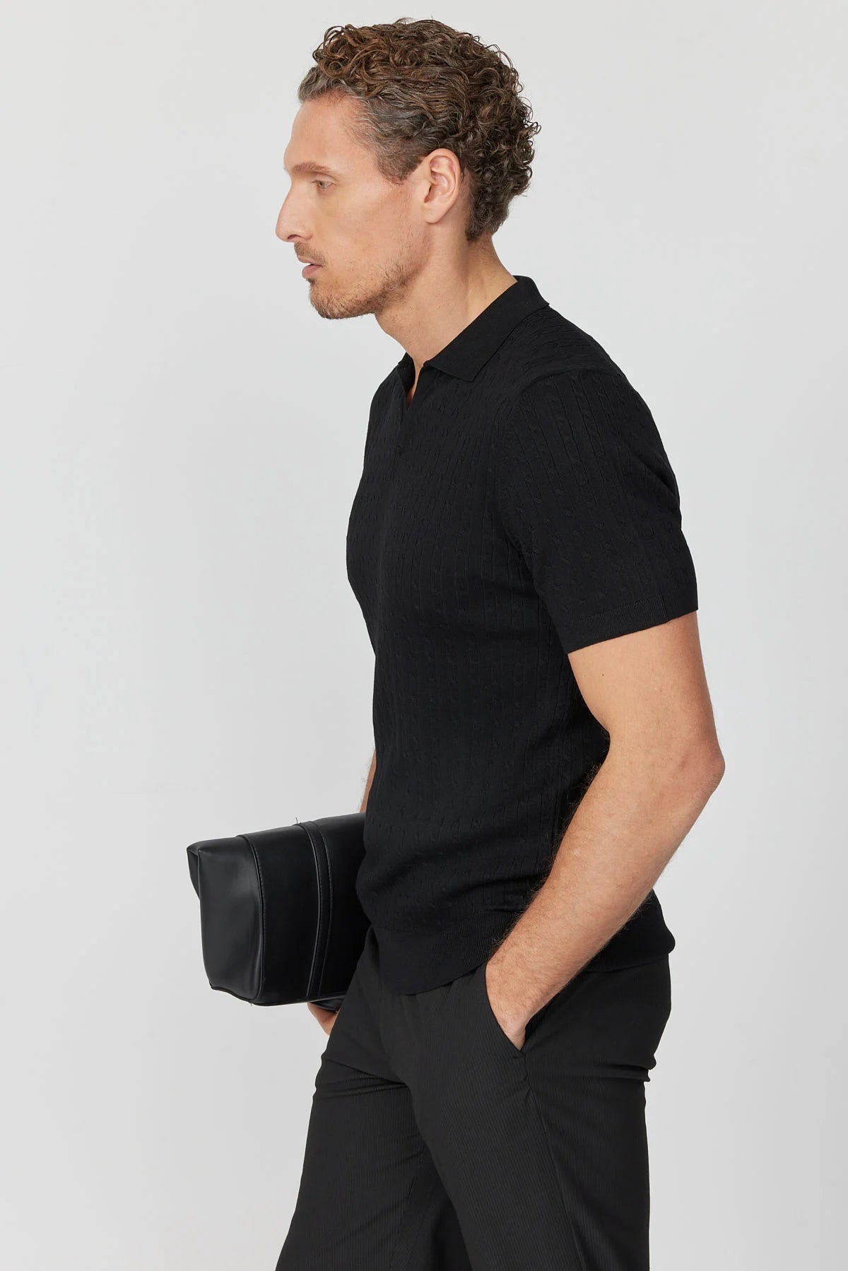 Men's Textured Knit T-shirt