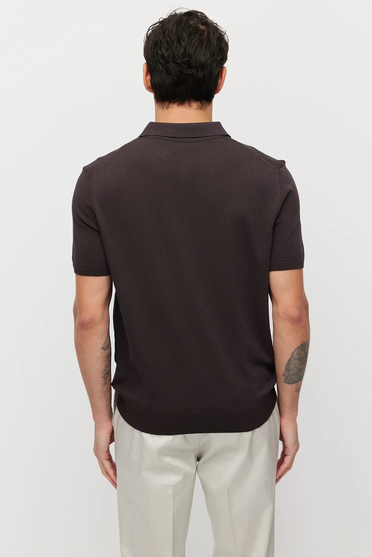 Men's Knitted Polo T-shirt