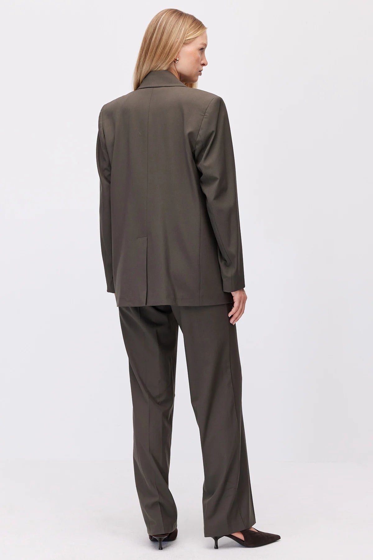 Women's Wide Leg Fabric Trousers