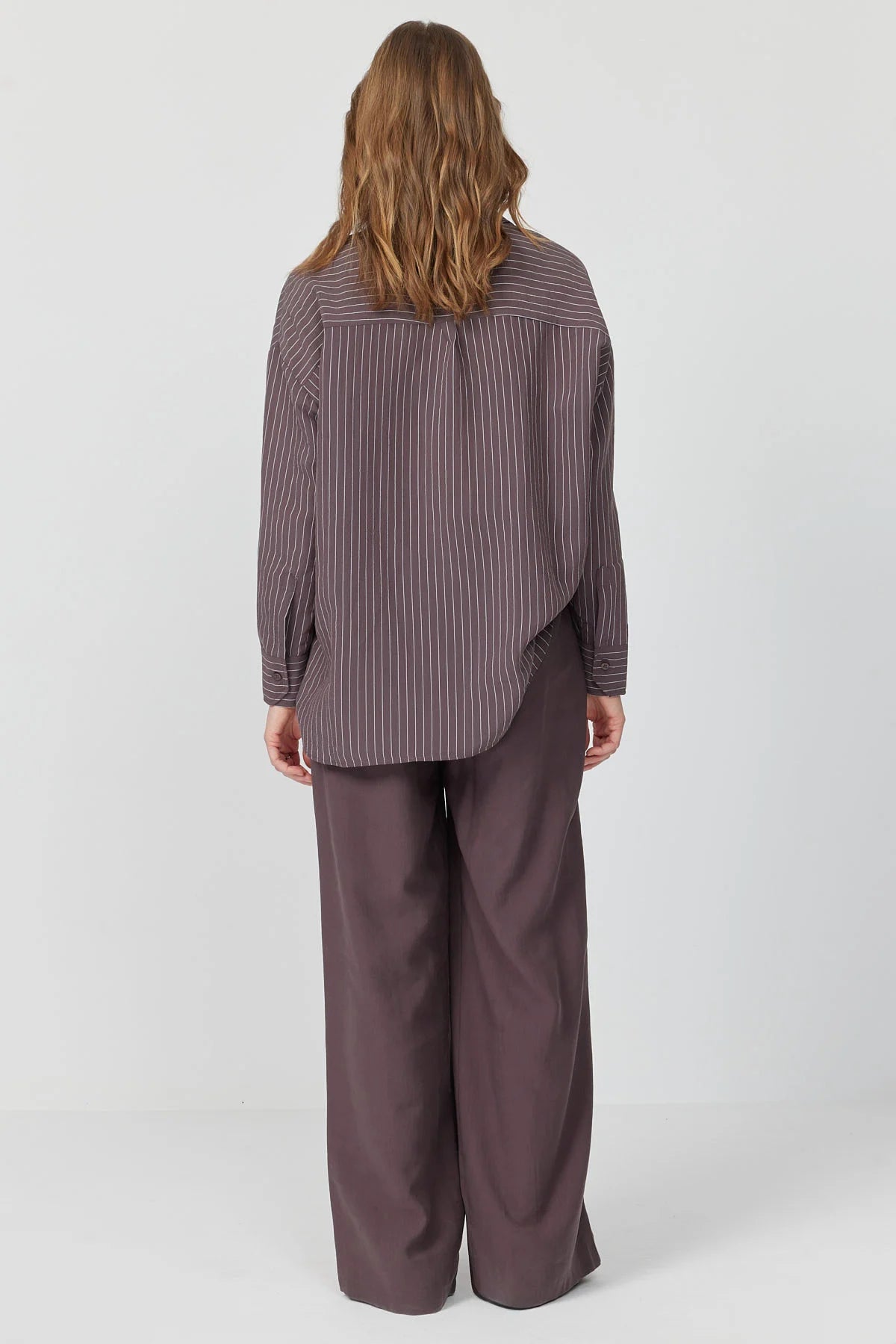 Women's Wide Leg Trousers with Waist Detail
