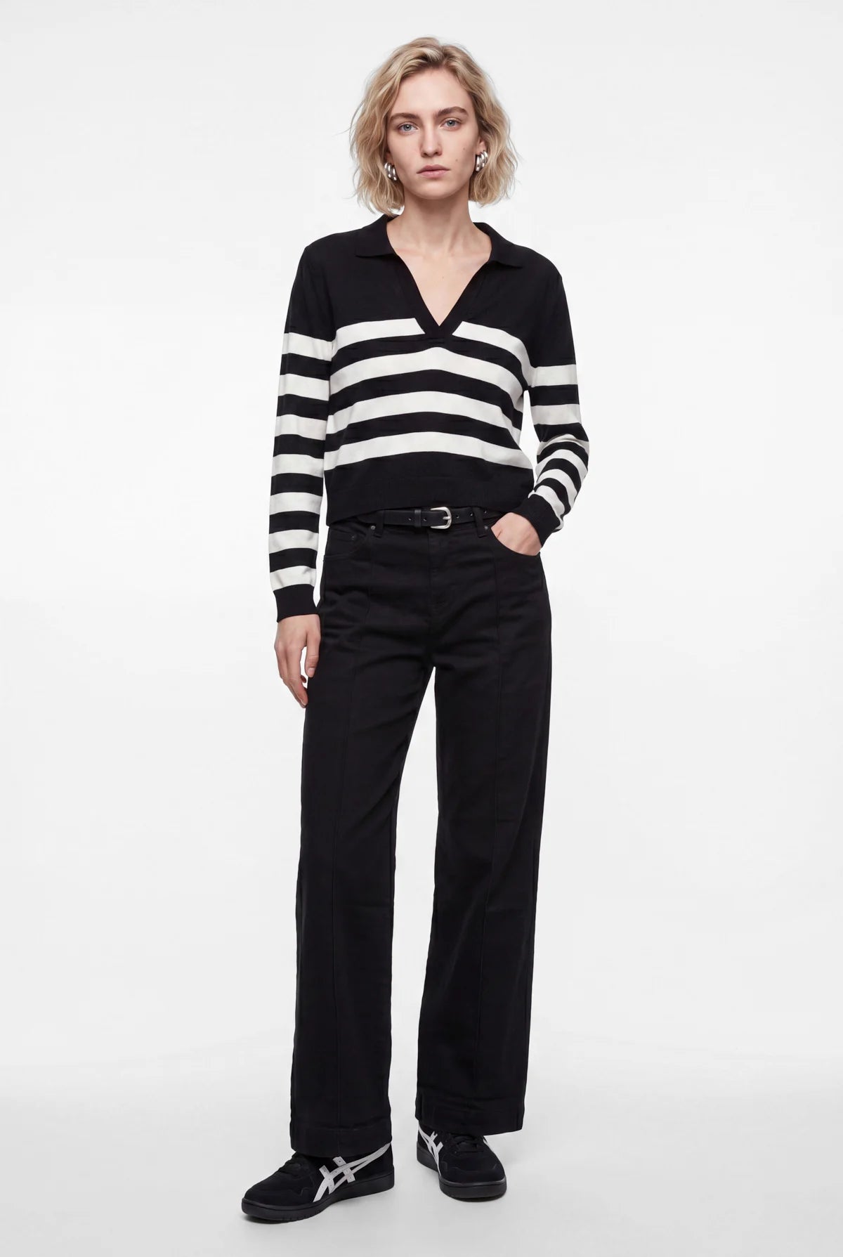 Women's High Waist Straight Cut Jeans